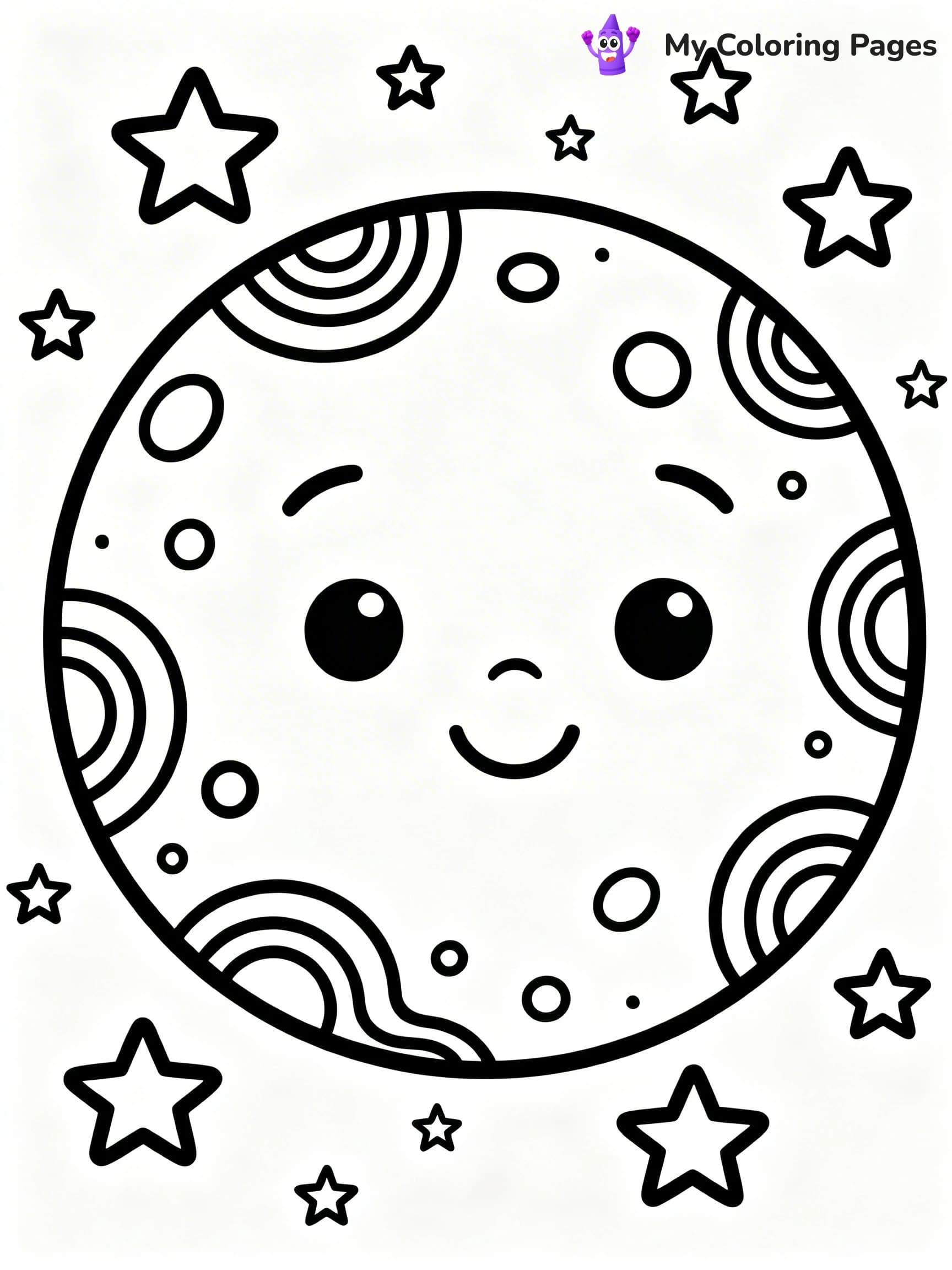 Sun And Moon Coloring Pages - 9