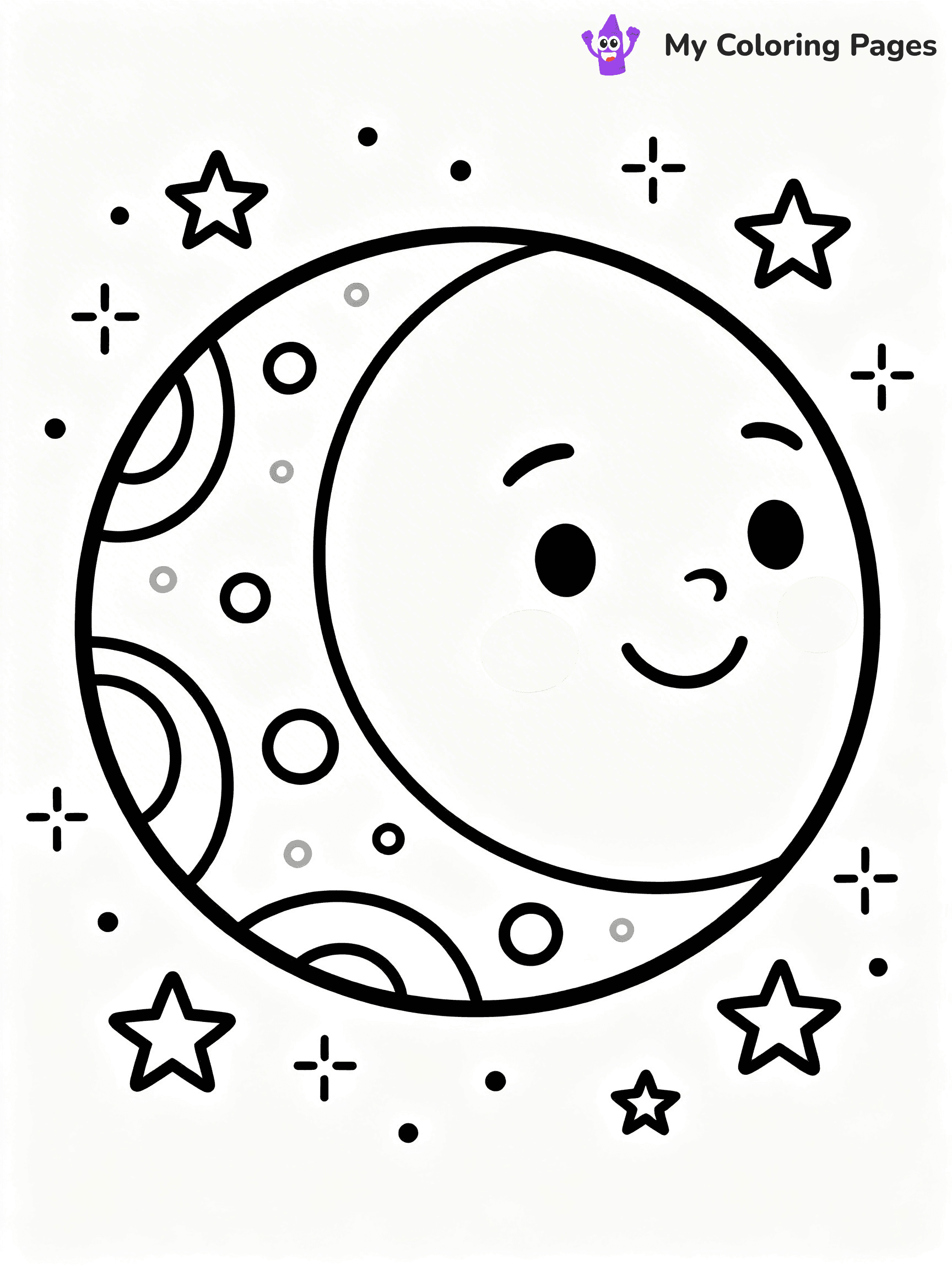 Sun And Moon Coloring Pages - 4