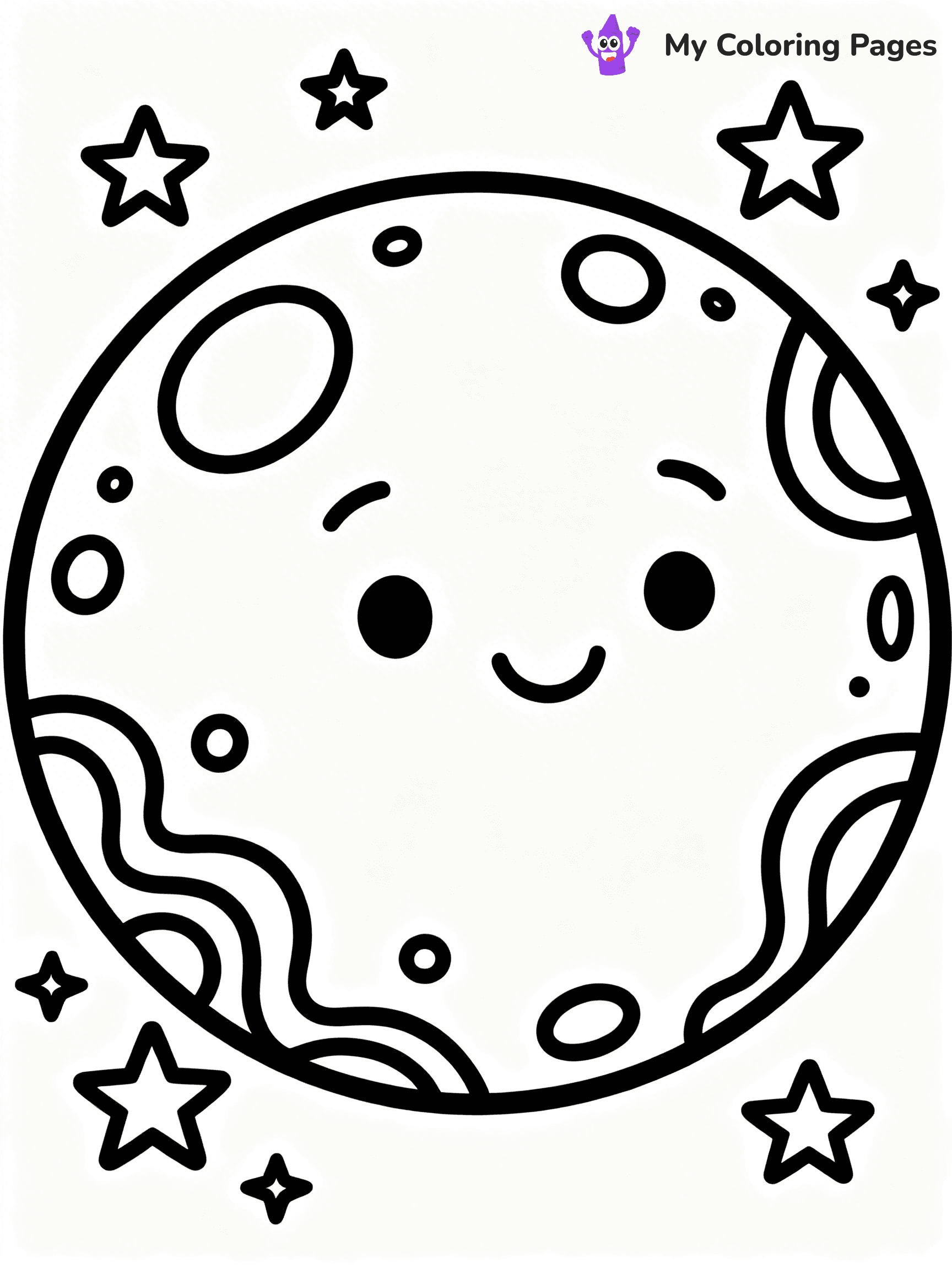 Sun And Moon Coloring Pages - 2