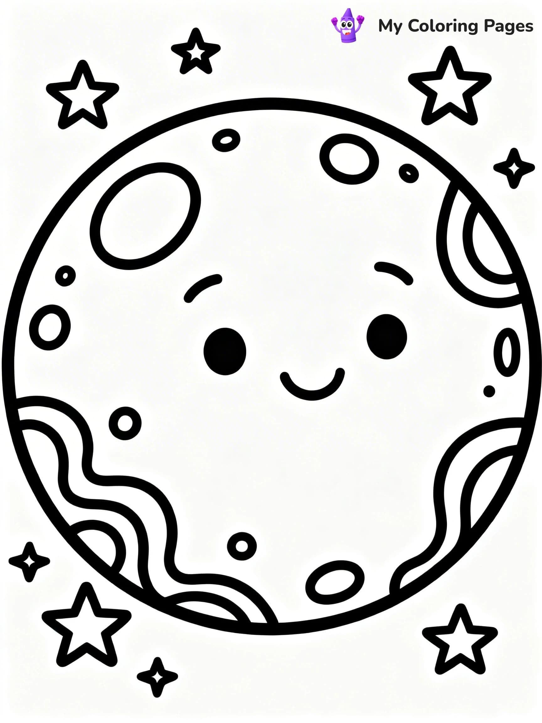 Sun And Moon Coloring Pages - 5