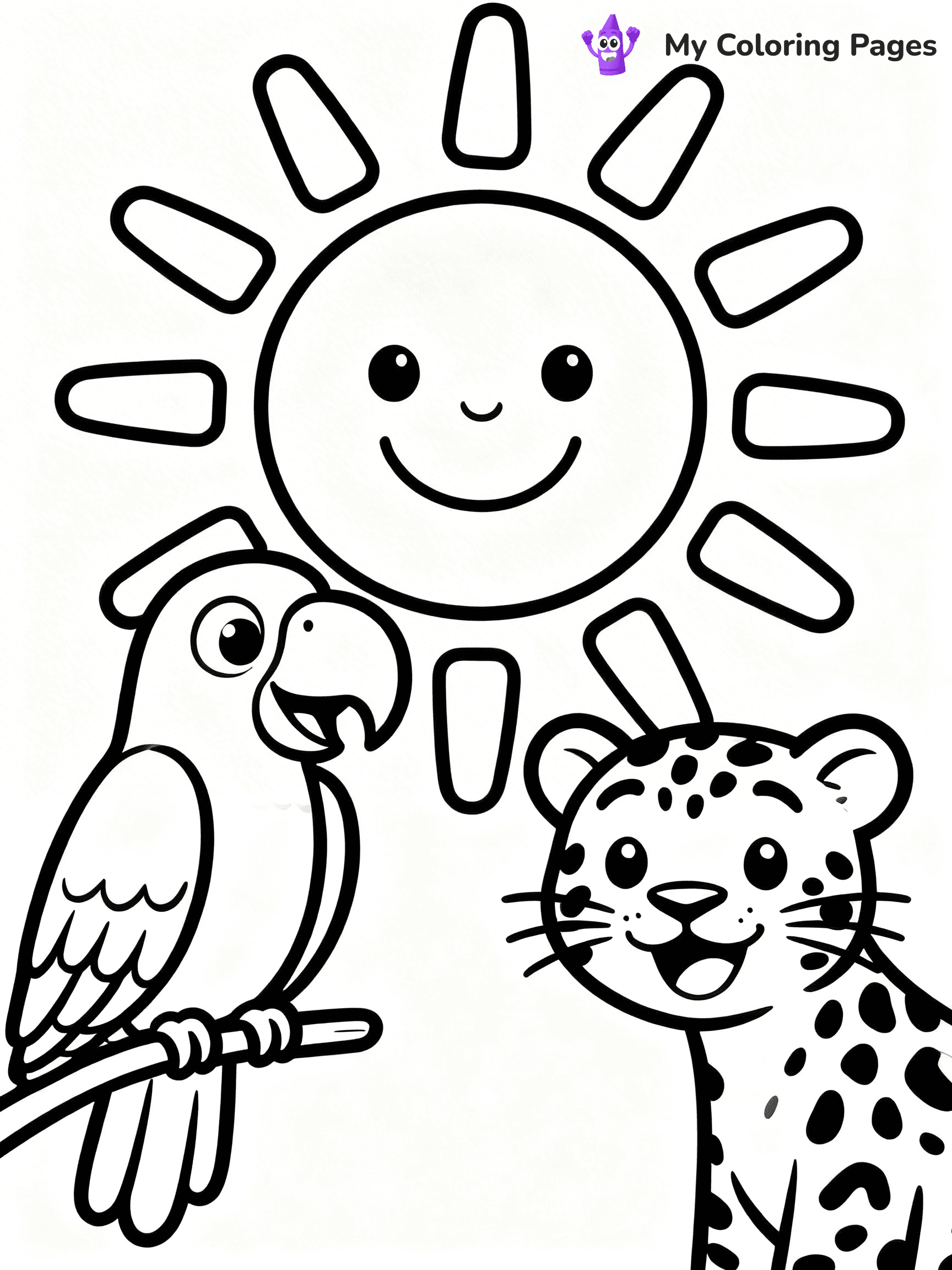 Sun And Moon Coloring Pages - 3