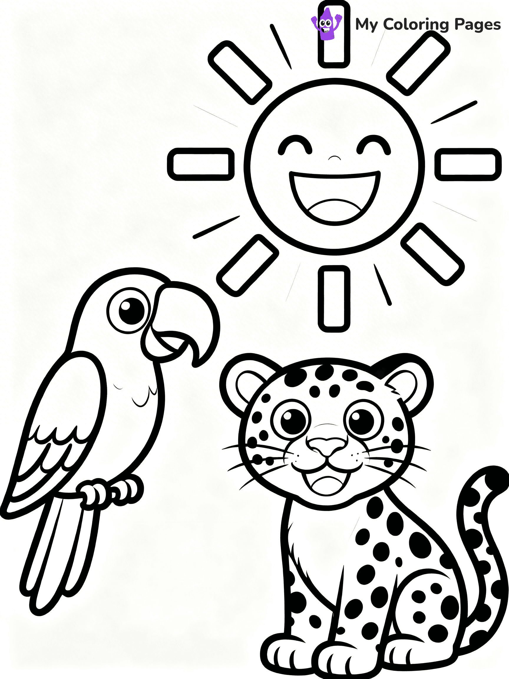 Sun And Moon Coloring Pages - 1