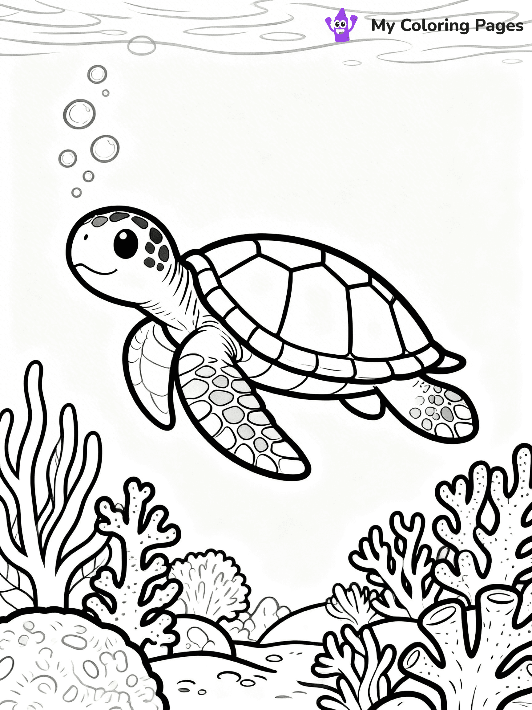 Underwater Ocean Coloring Pages - 105