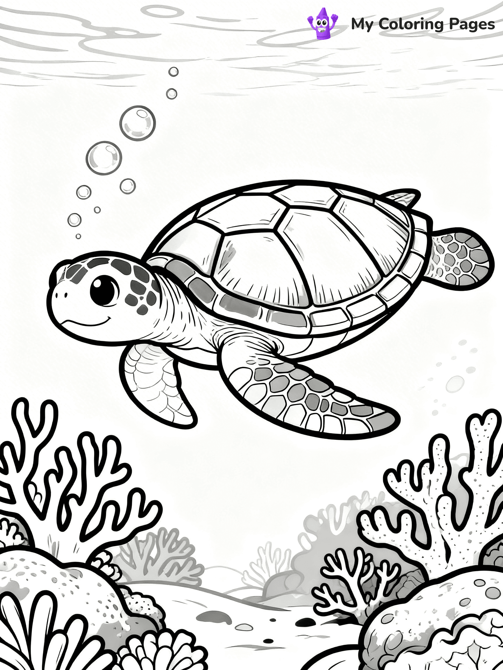Underwater Ocean Coloring Pages - 104