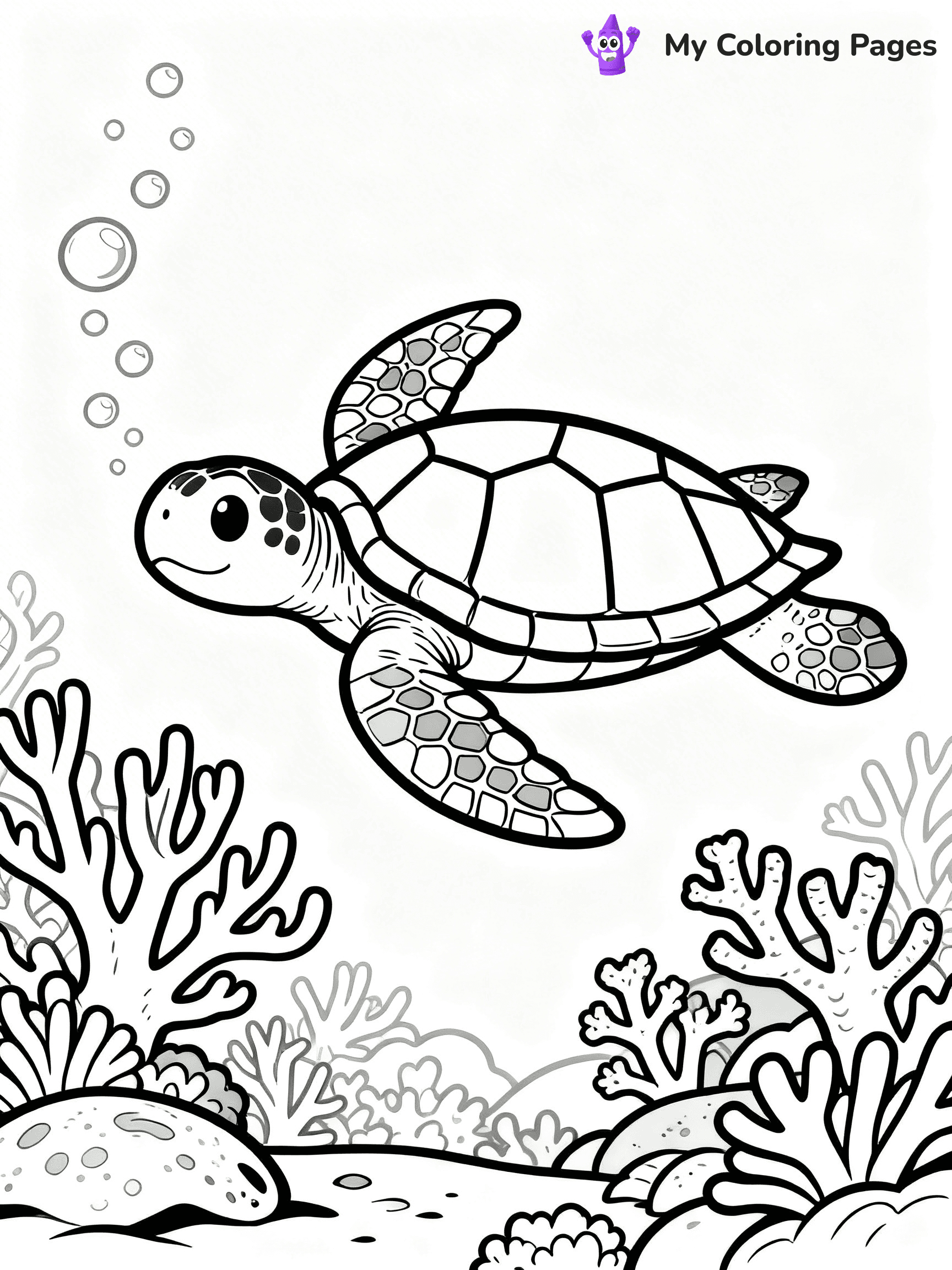Underwater Ocean Coloring Pages - 103
