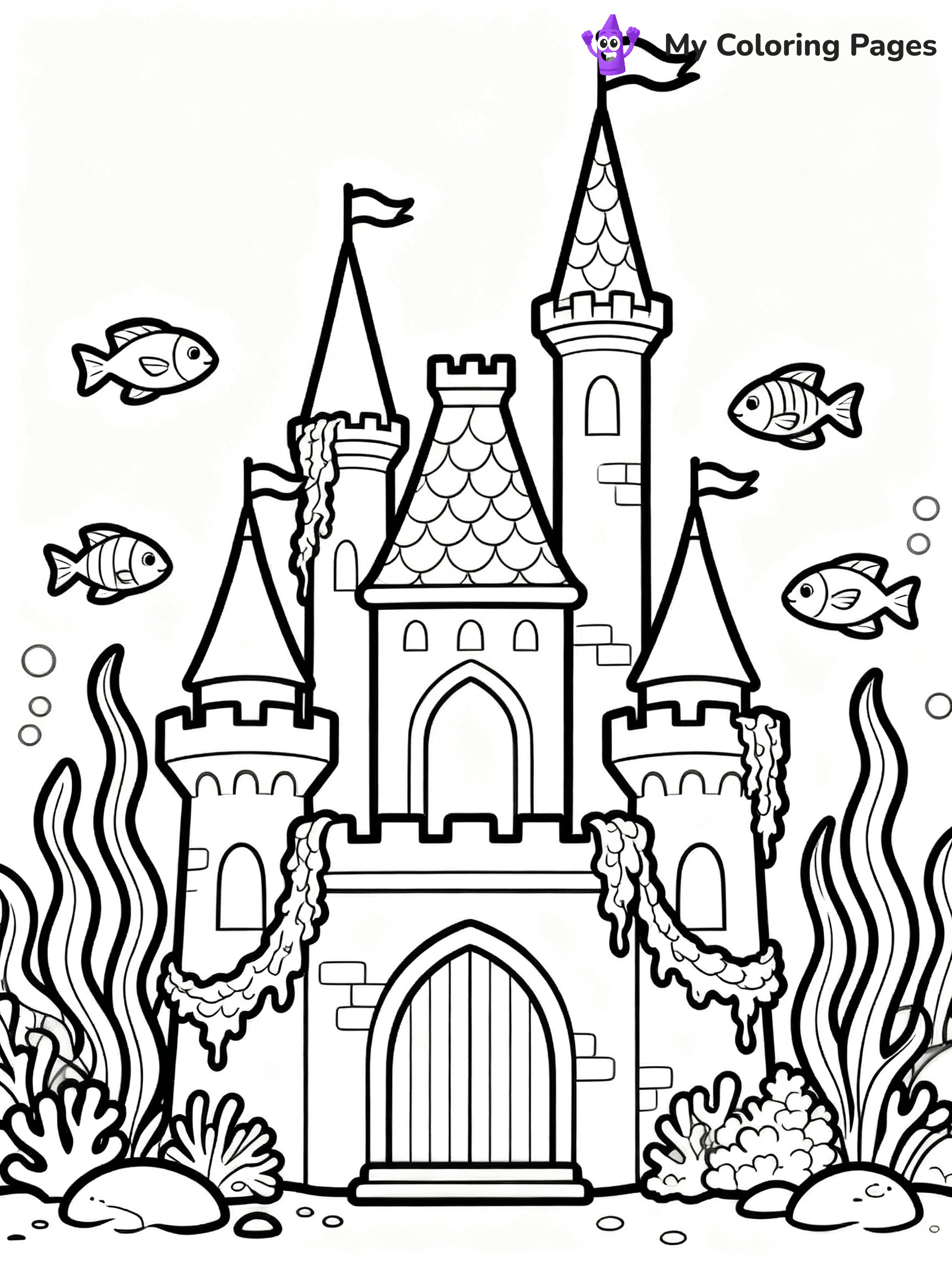 Underwater Ocean Coloring Pages - 80
