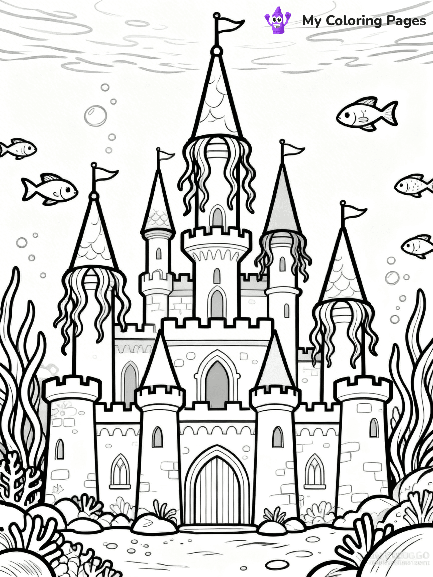 Underwater Ocean Coloring Pages - 78