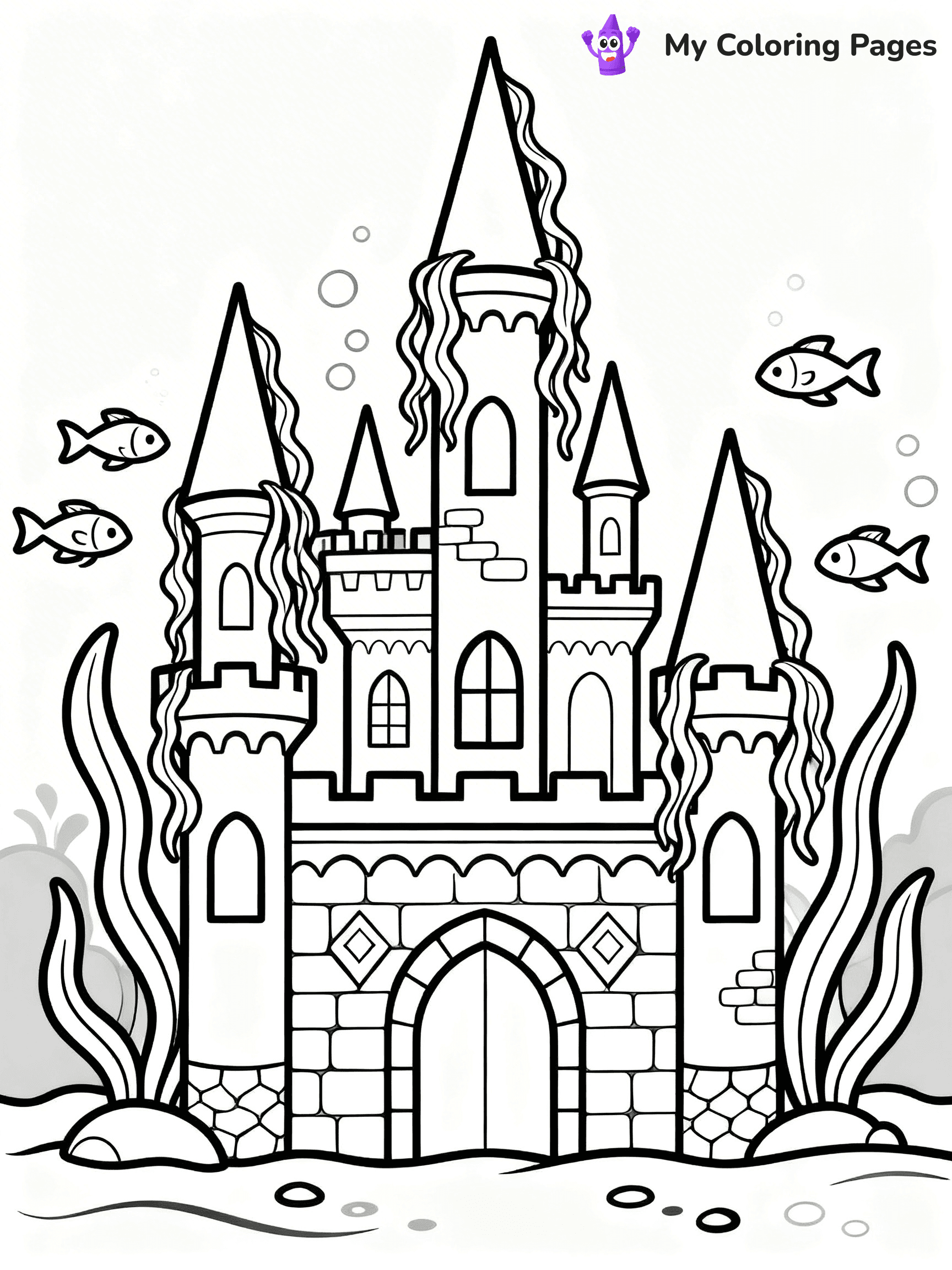 Underwater Ocean Coloring Pages - 74