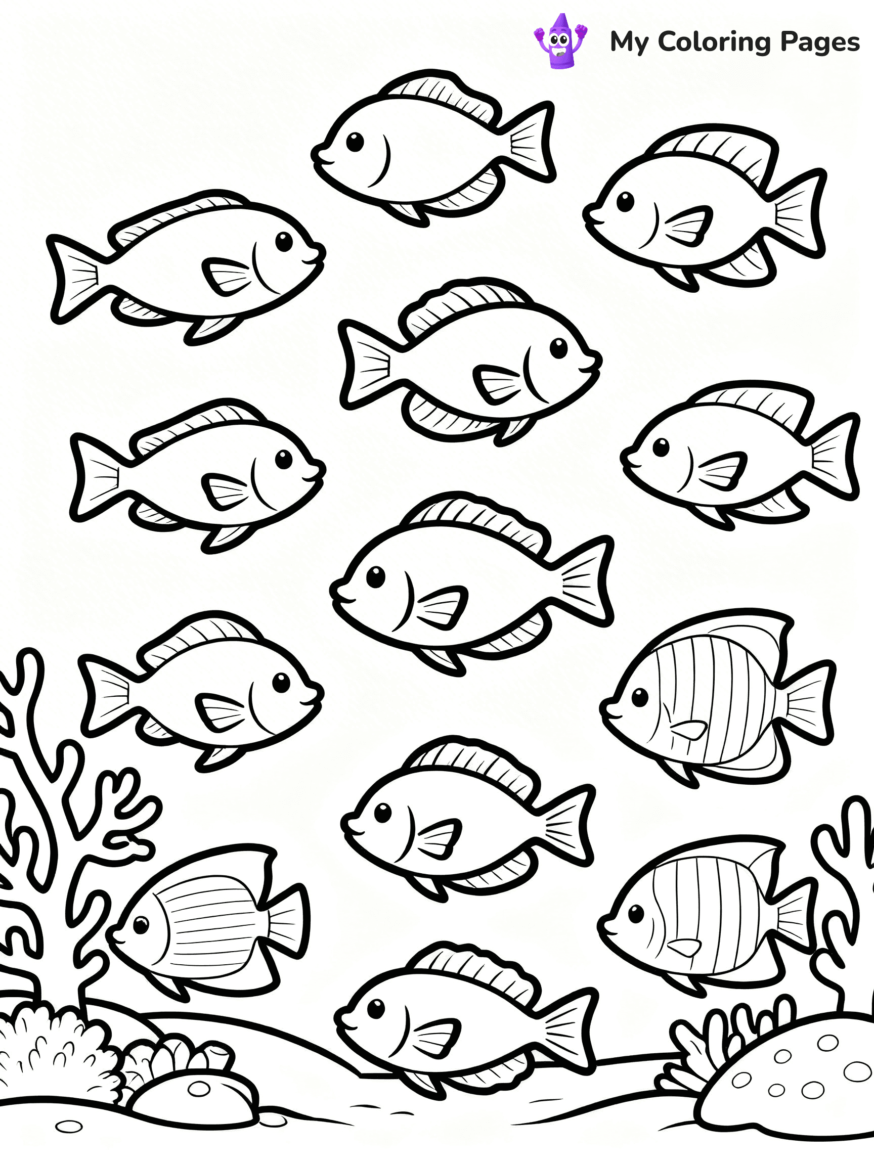 Underwater Ocean Coloring Pages - 32