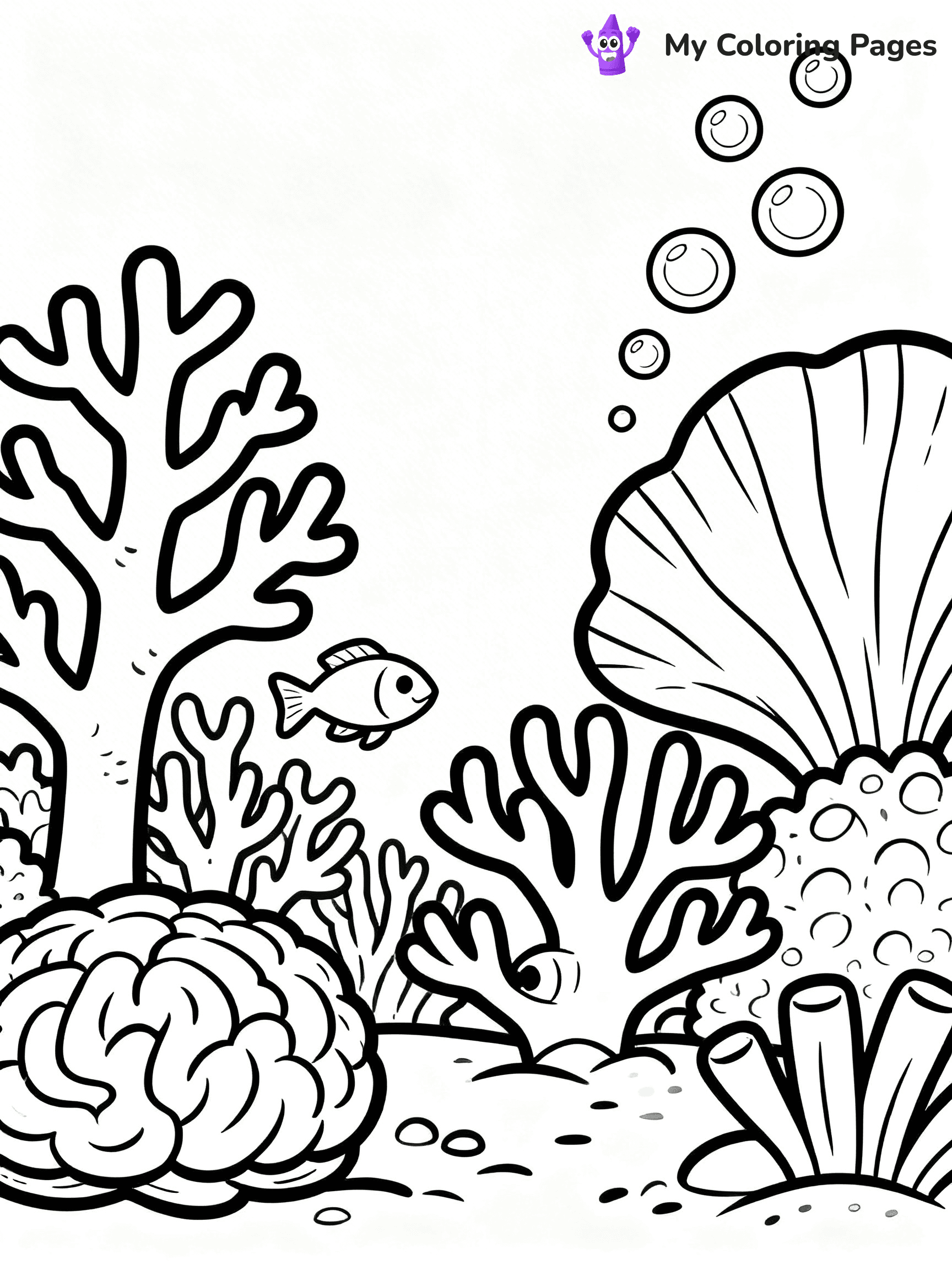 Underwater Ocean Coloring Pages - 15