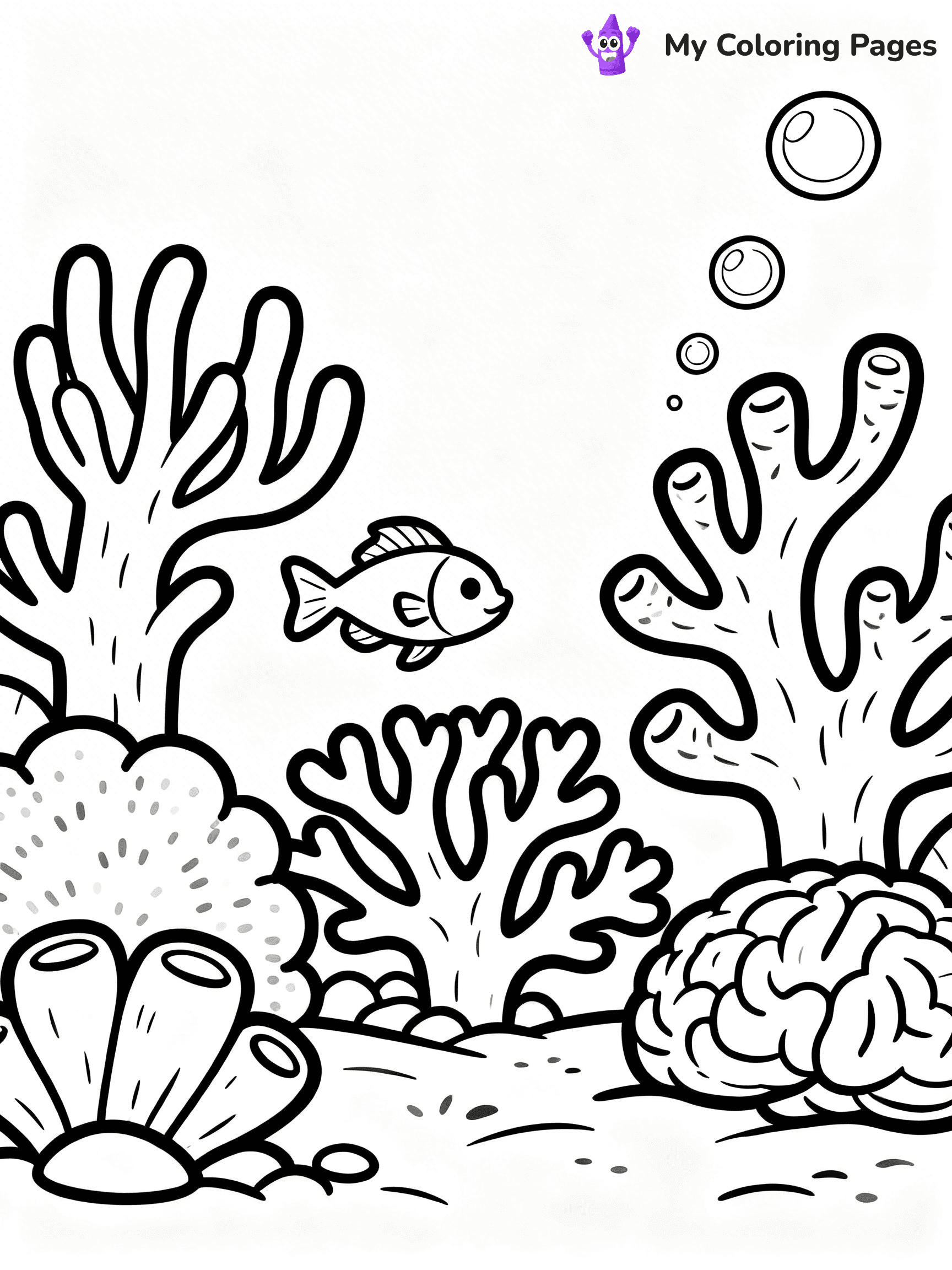 Underwater Ocean Coloring Pages - 14