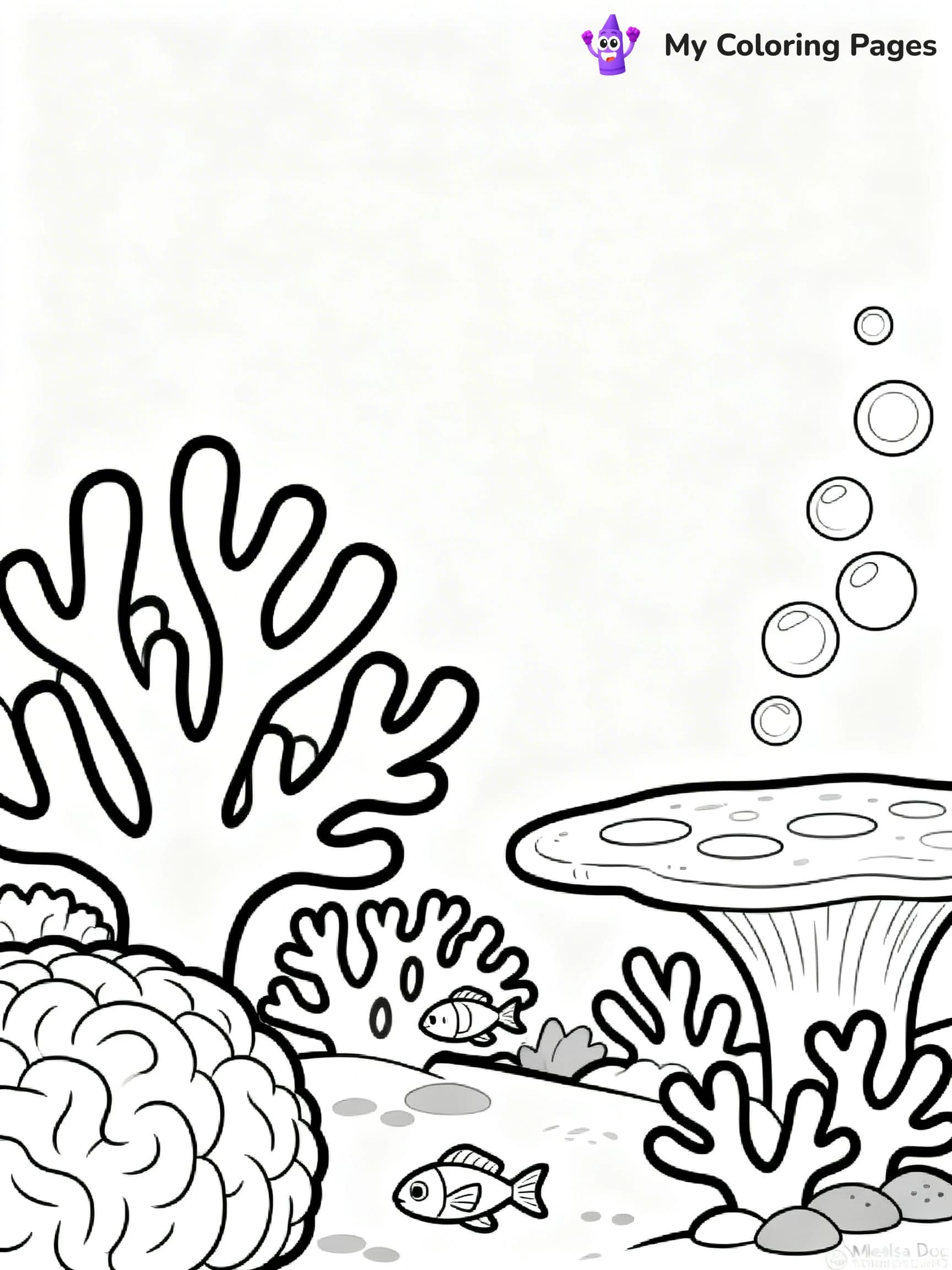 Underwater Ocean Coloring Pages - 13