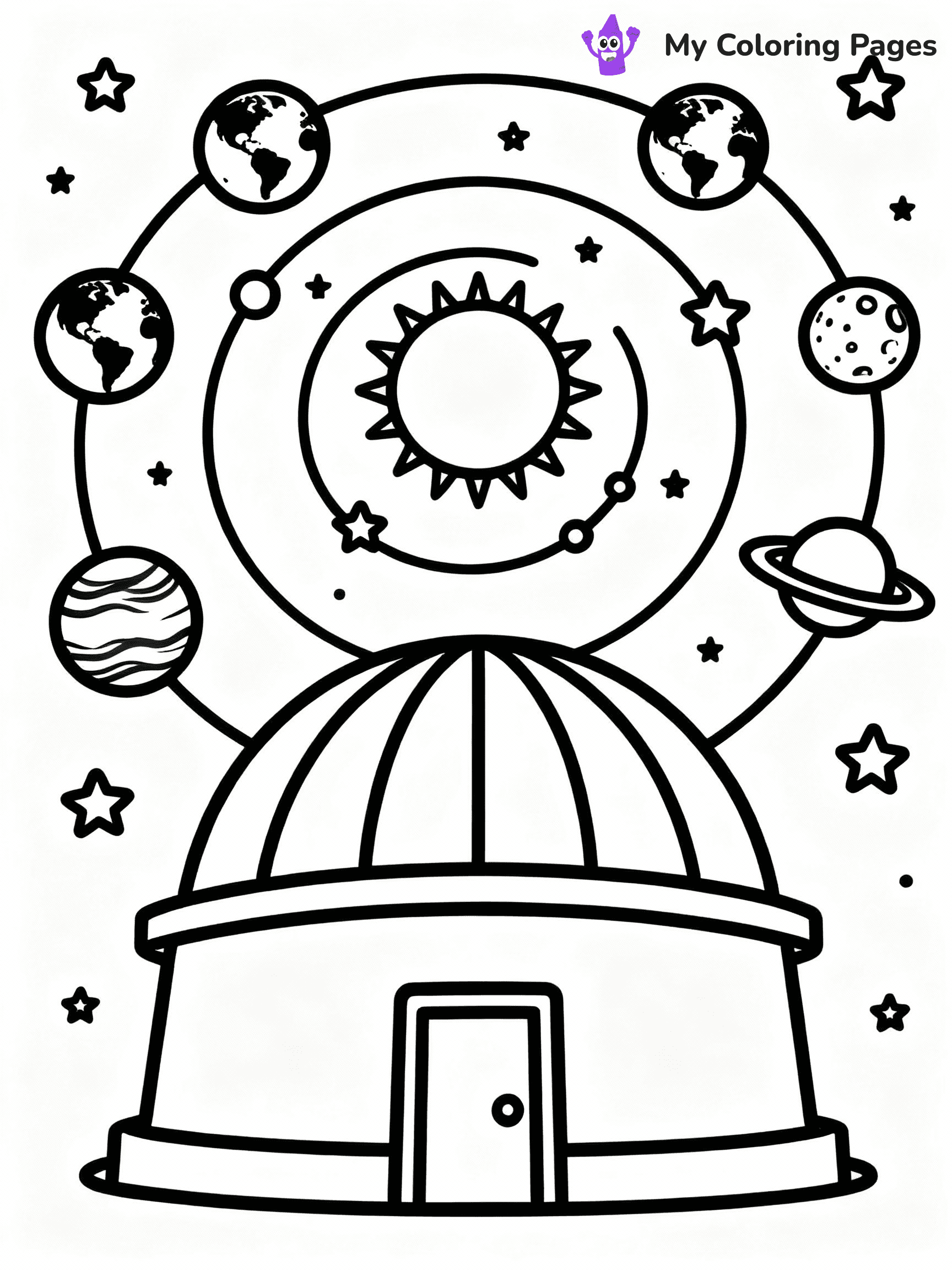 Science Coloring Pages - 17