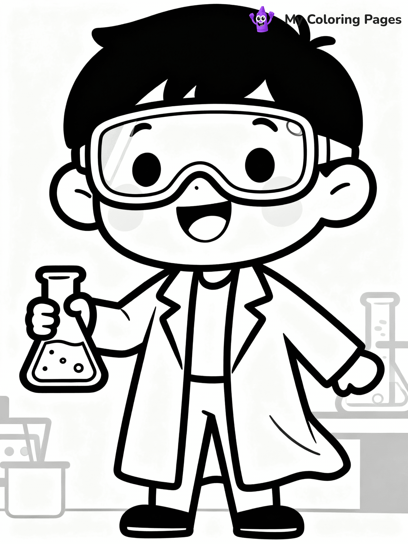 Science Coloring Pages - 7