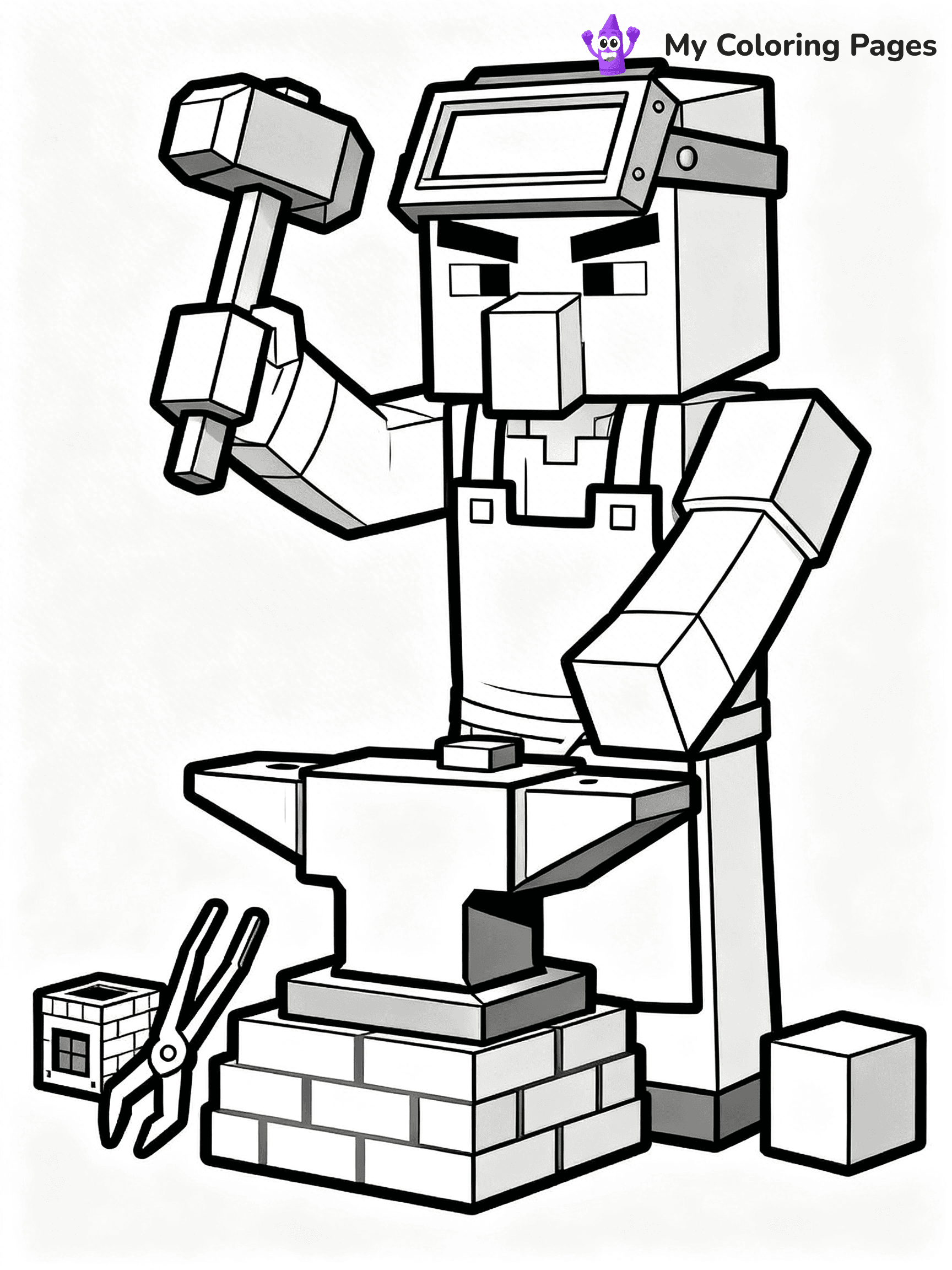 Minecraft Villager Coloring Pages - 24
