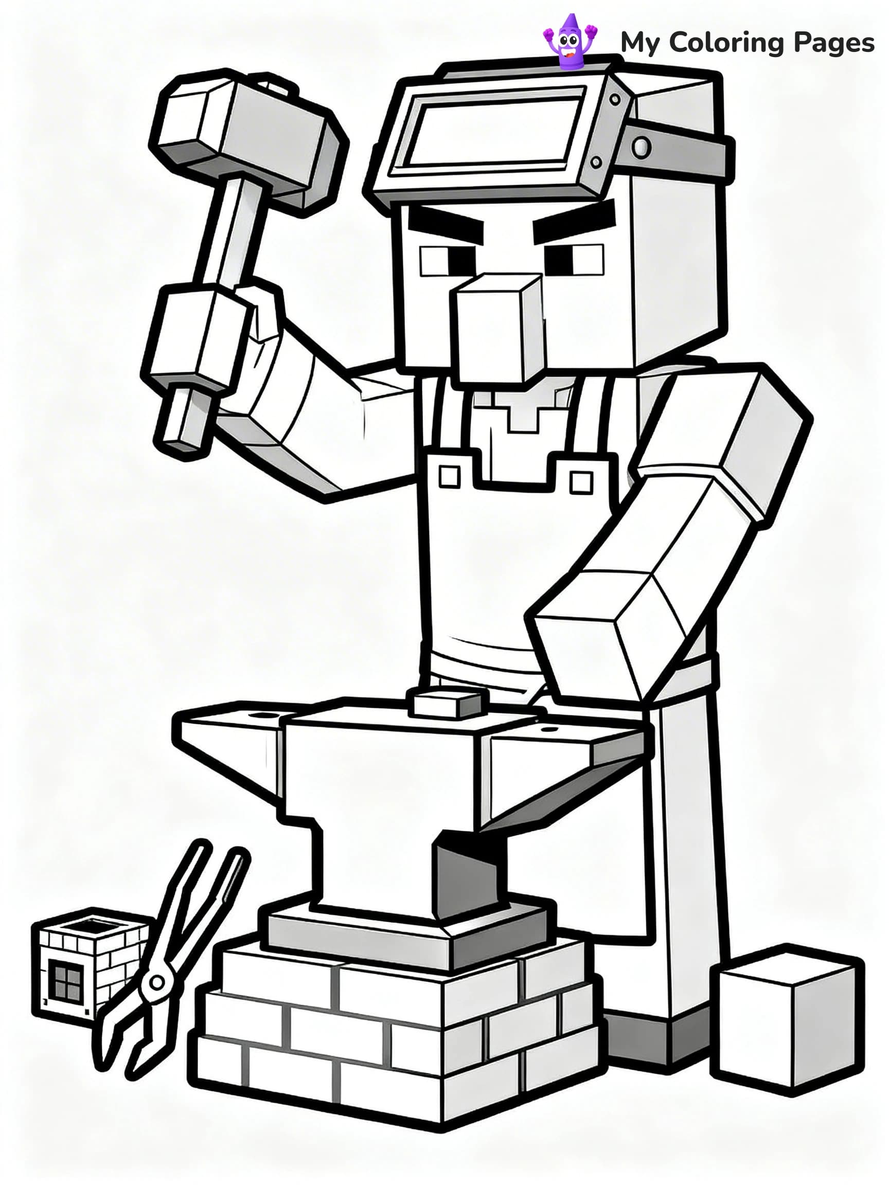 Minecraft Villager Coloring Pages - 24