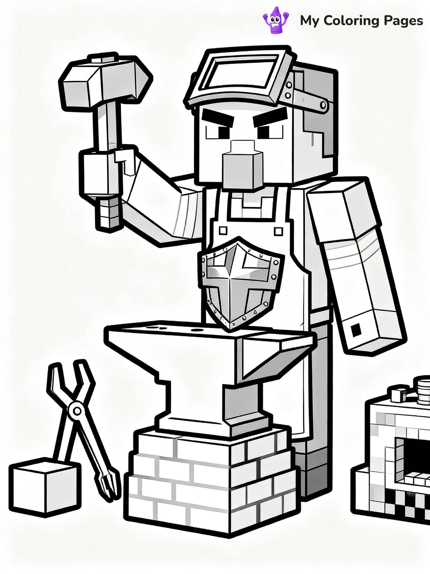 Minecraft Villager Coloring Pages - 23