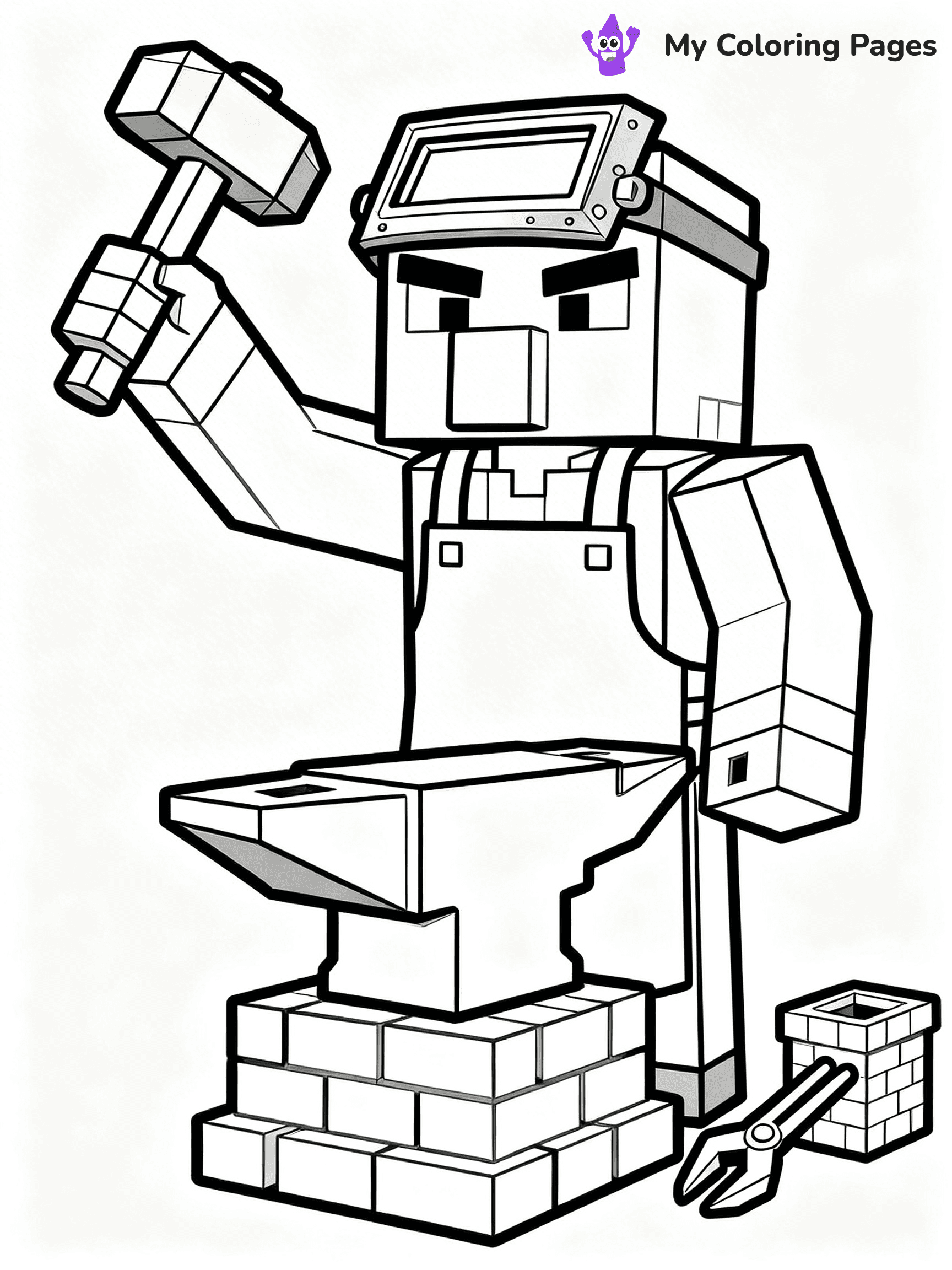 Minecraft Villager Coloring Pages - 22