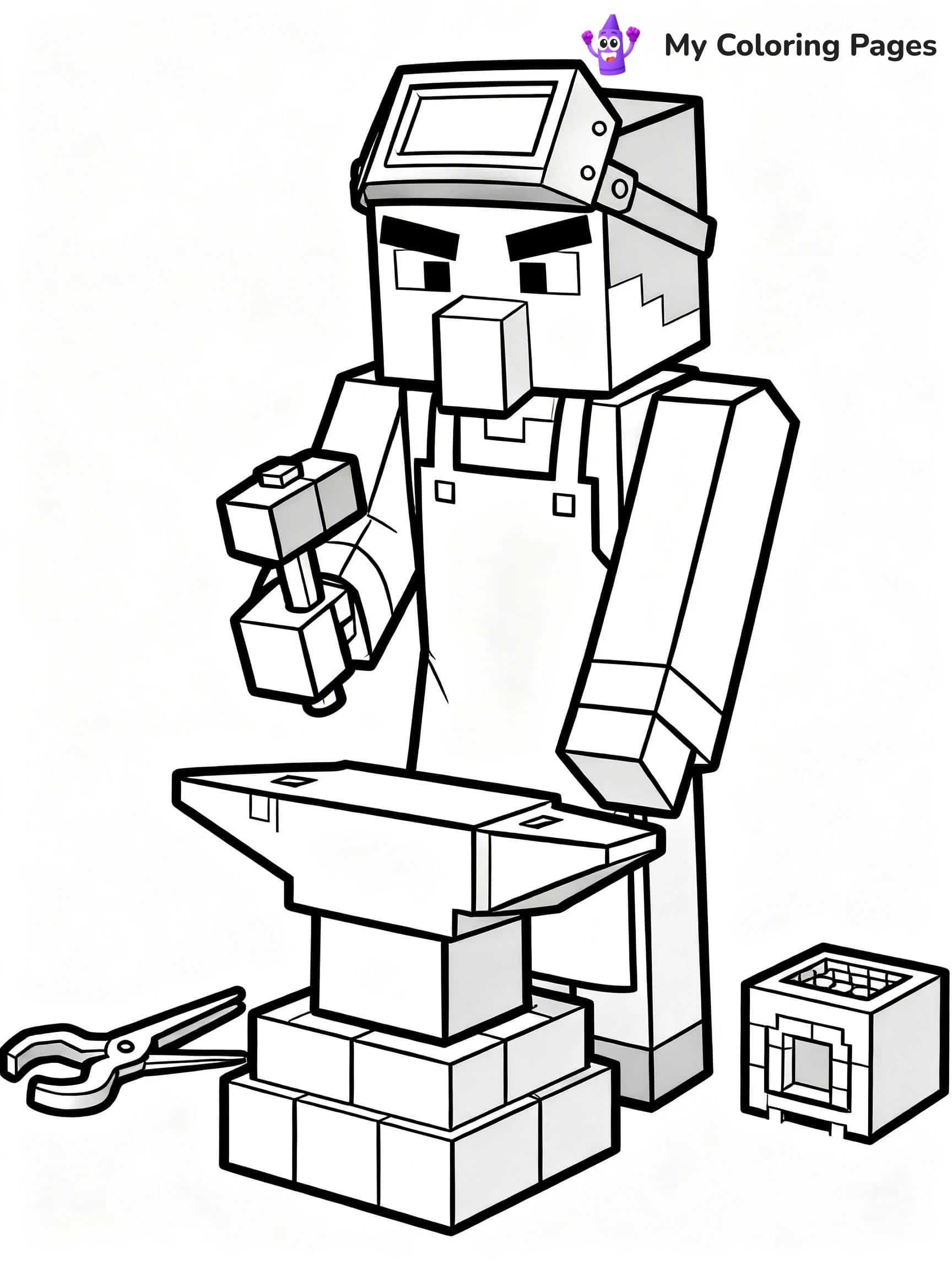 Minecraft Villager Coloring Pages - 21