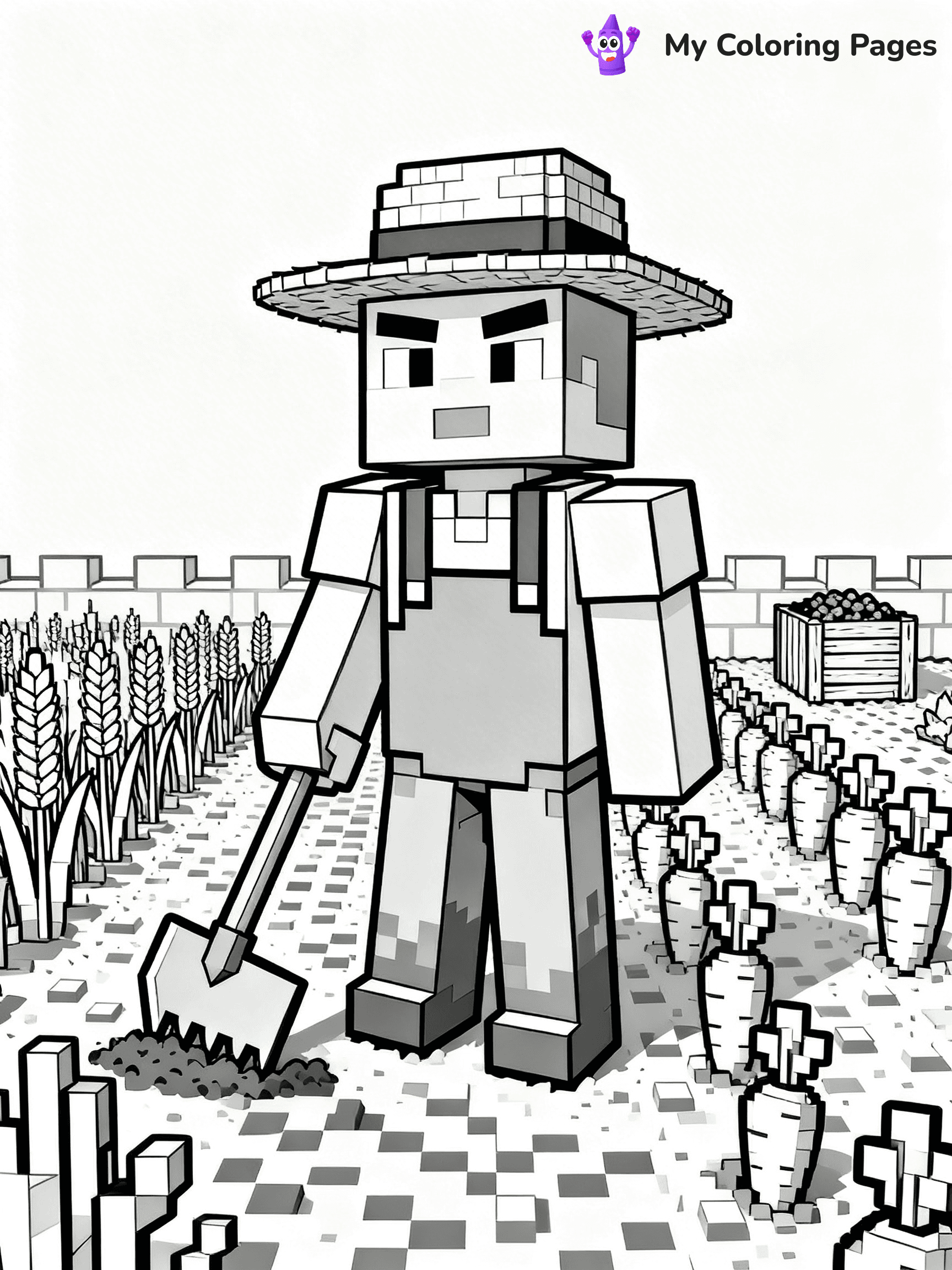 Minecraft Villager Coloring Pages - 13