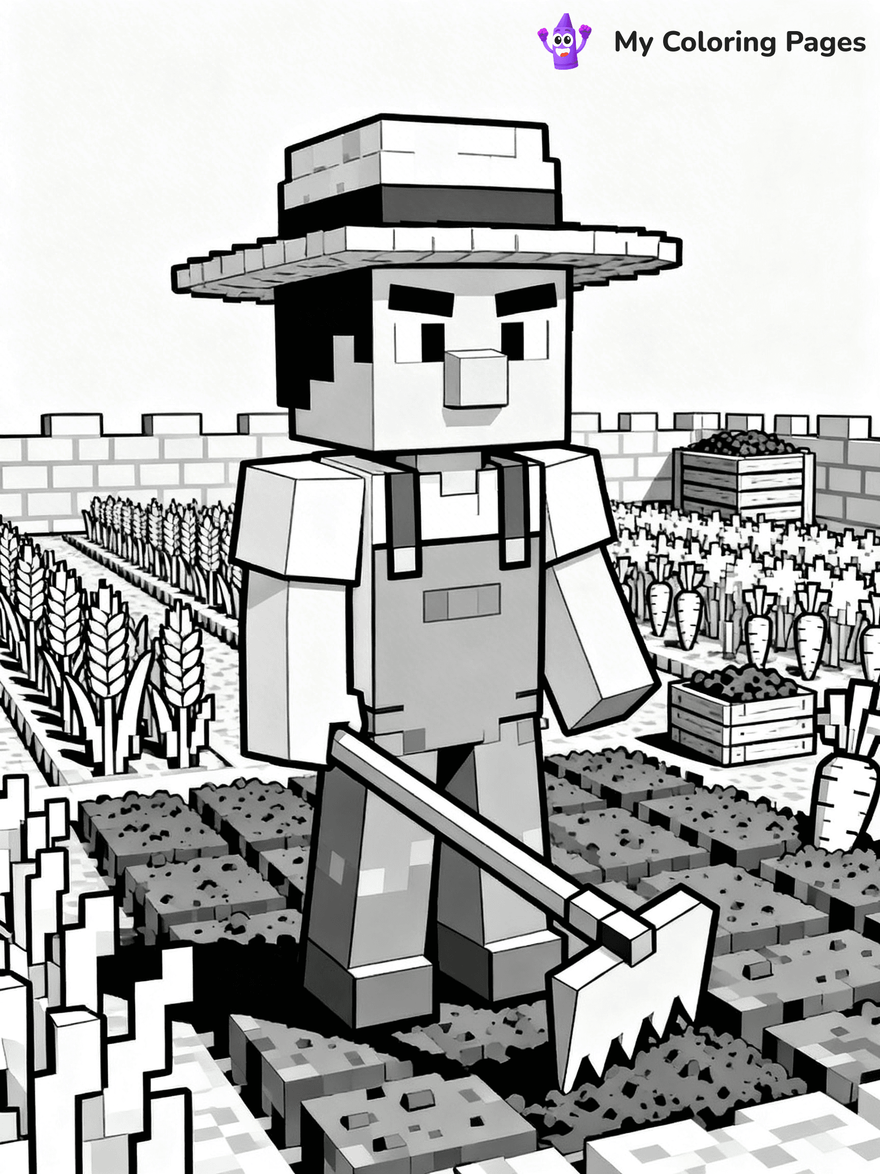 Minecraft Villager Coloring Pages - 11