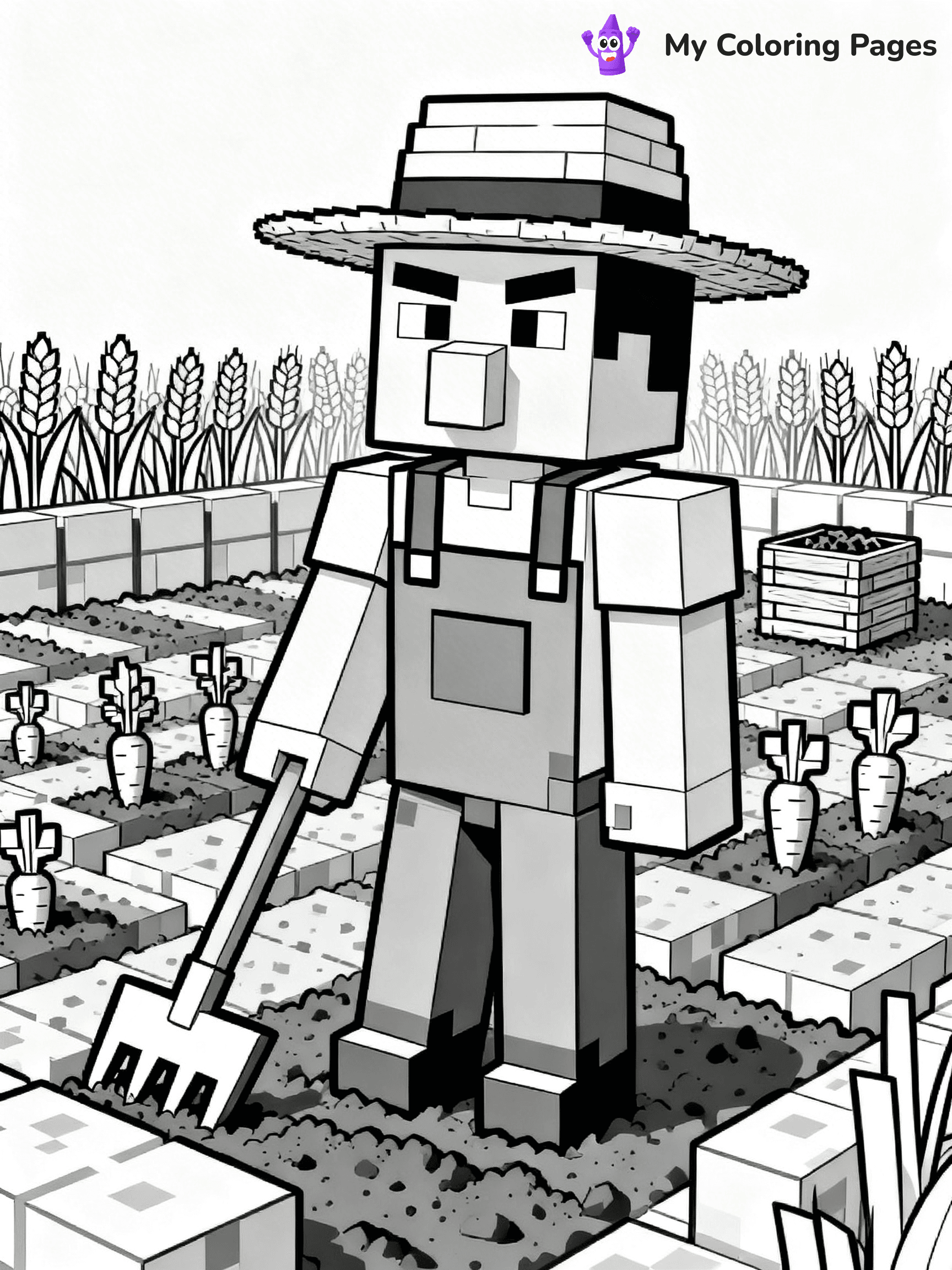 Minecraft Villager Coloring Pages - 9