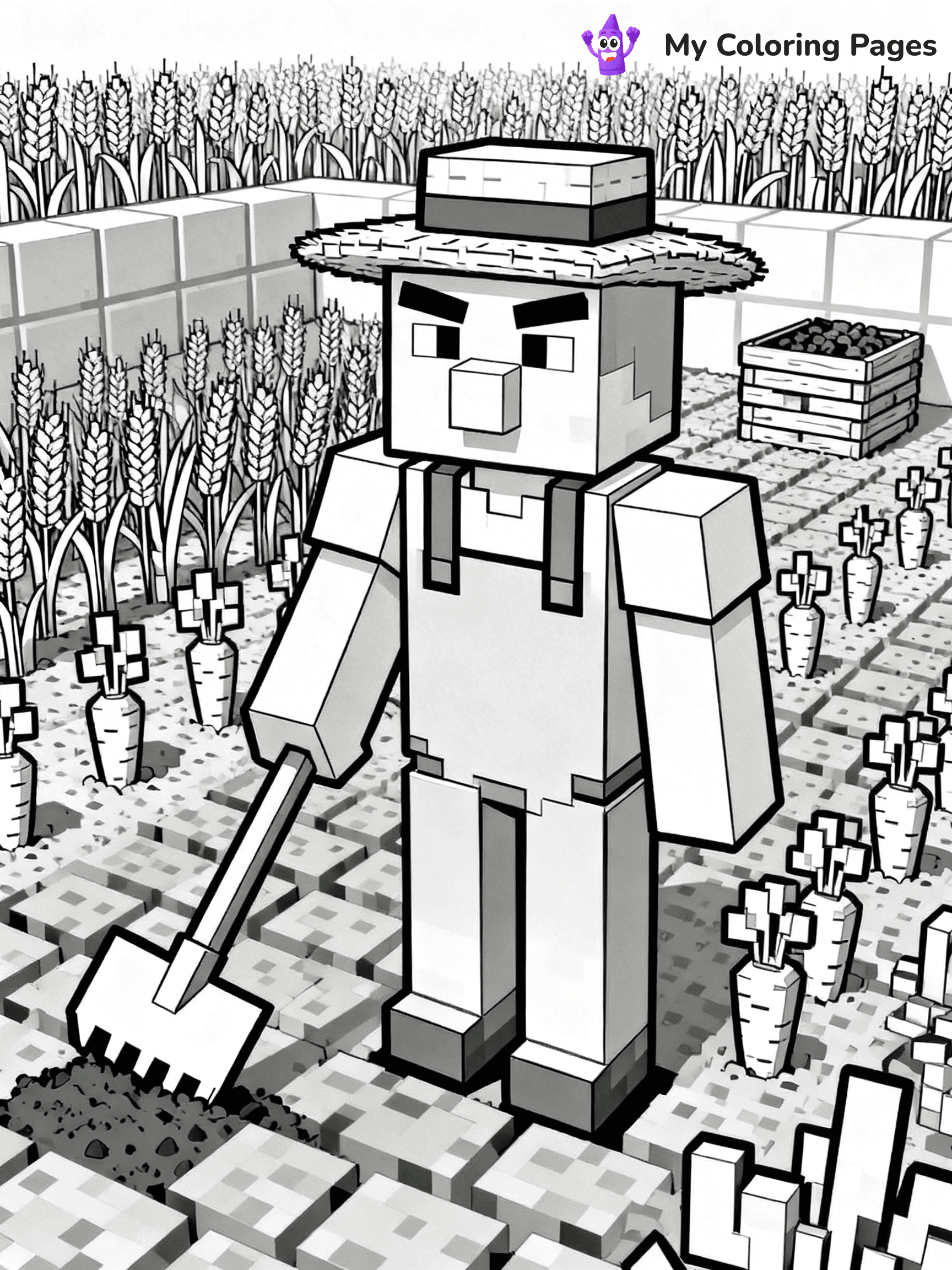 Minecraft Villager Coloring Pages - 8