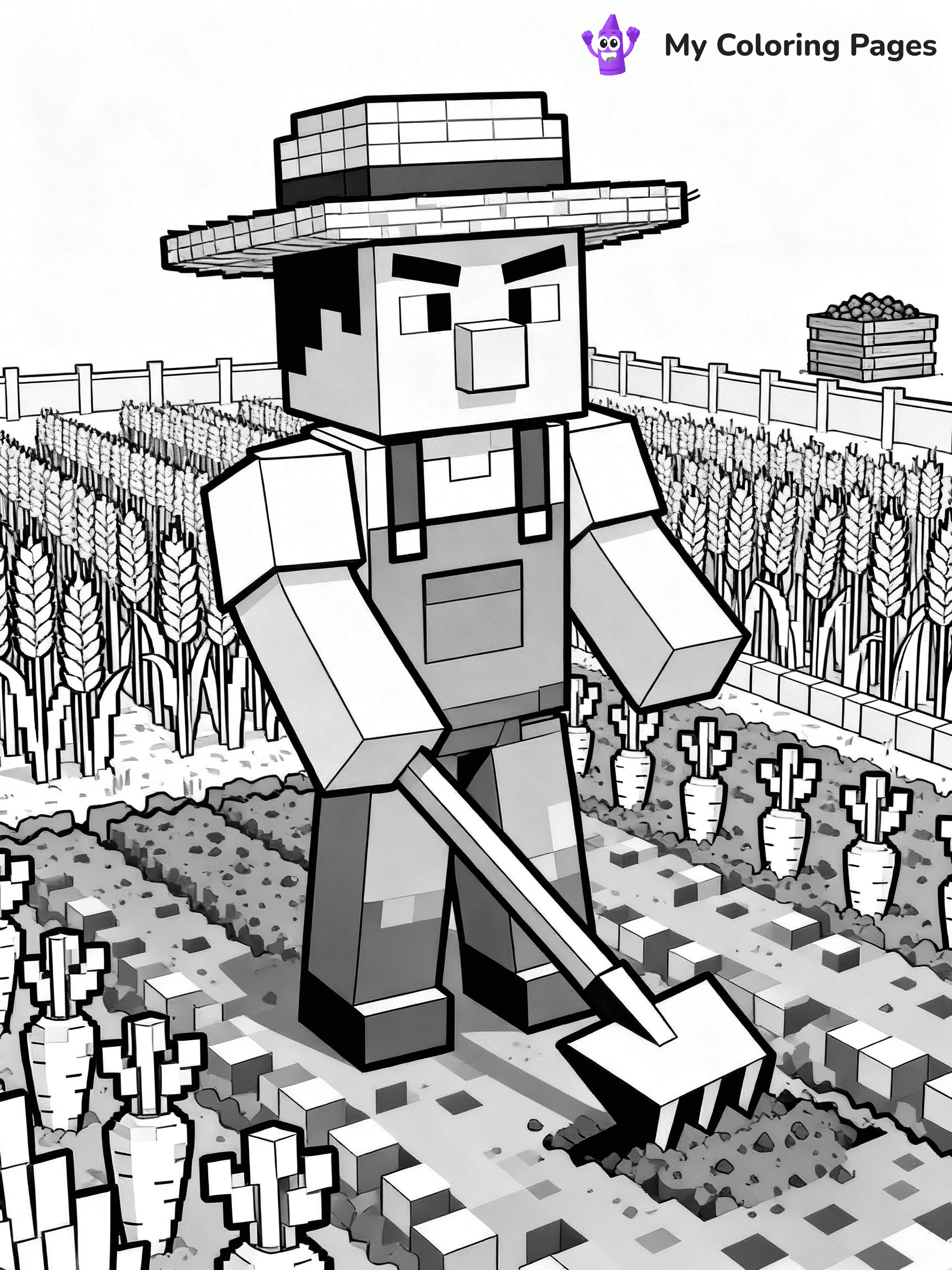 Minecraft Villager Coloring Pages - 7