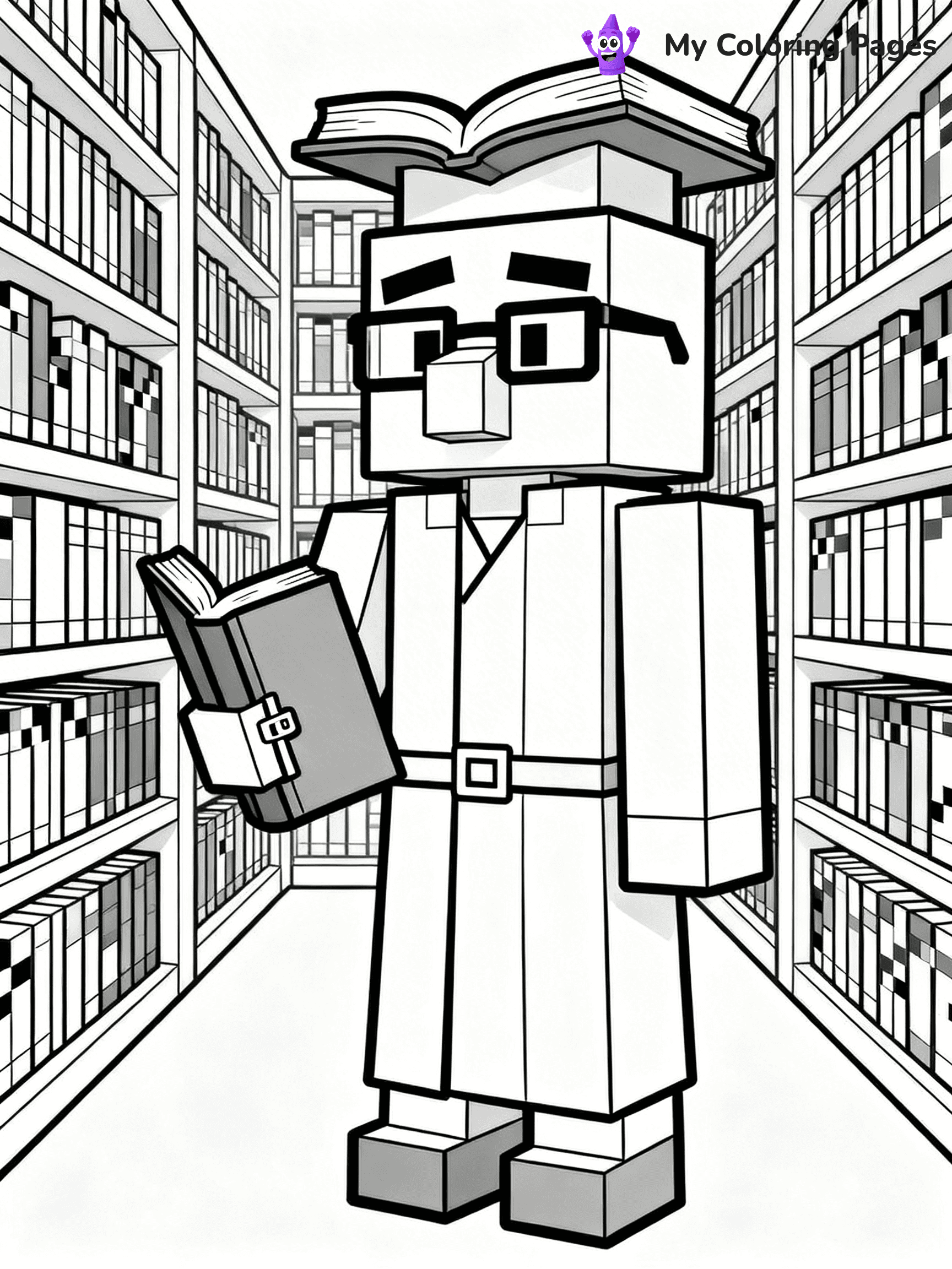 Minecraft Villager Coloring Pages - 6