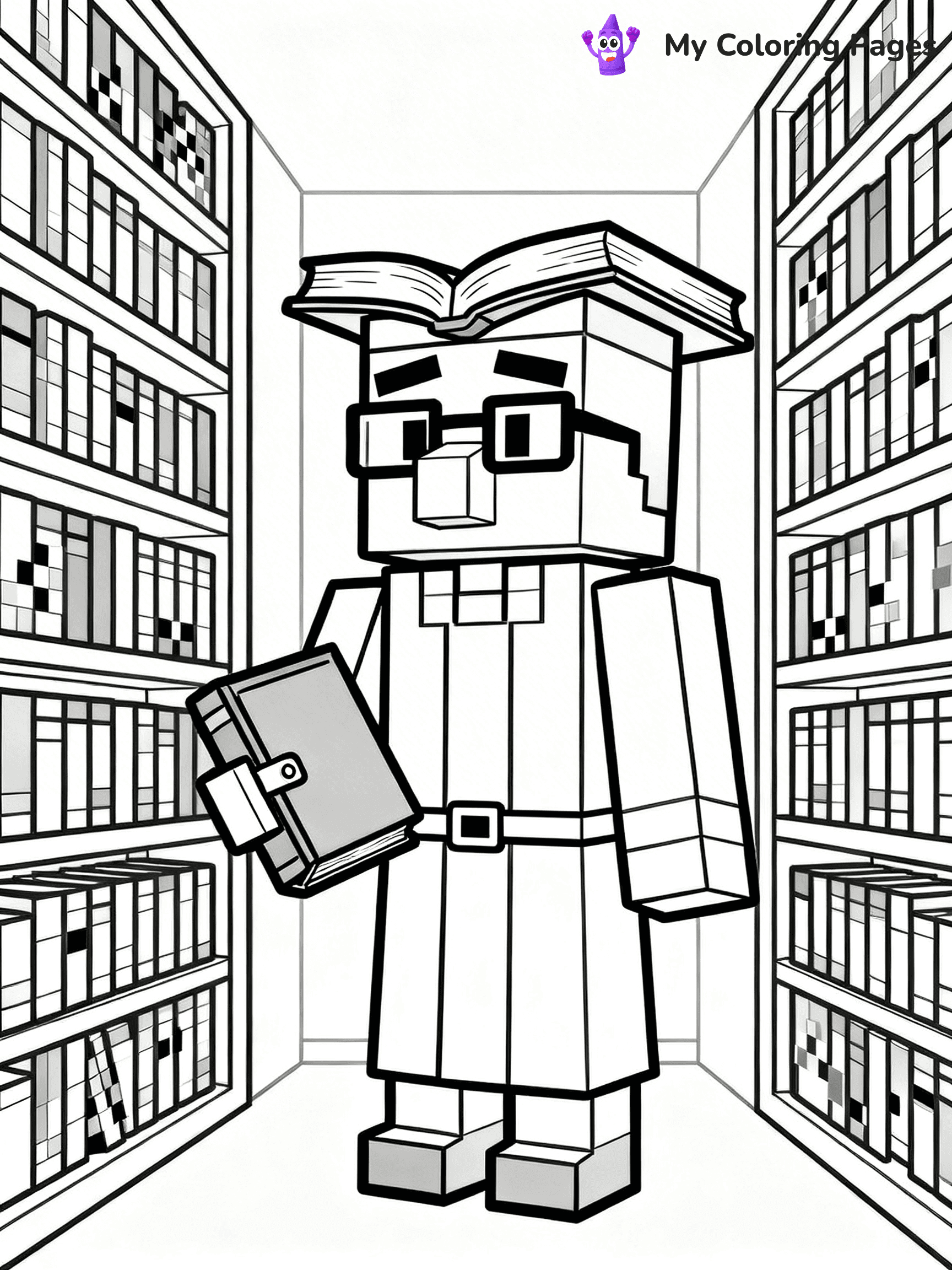 Minecraft Villager Coloring Pages - 5