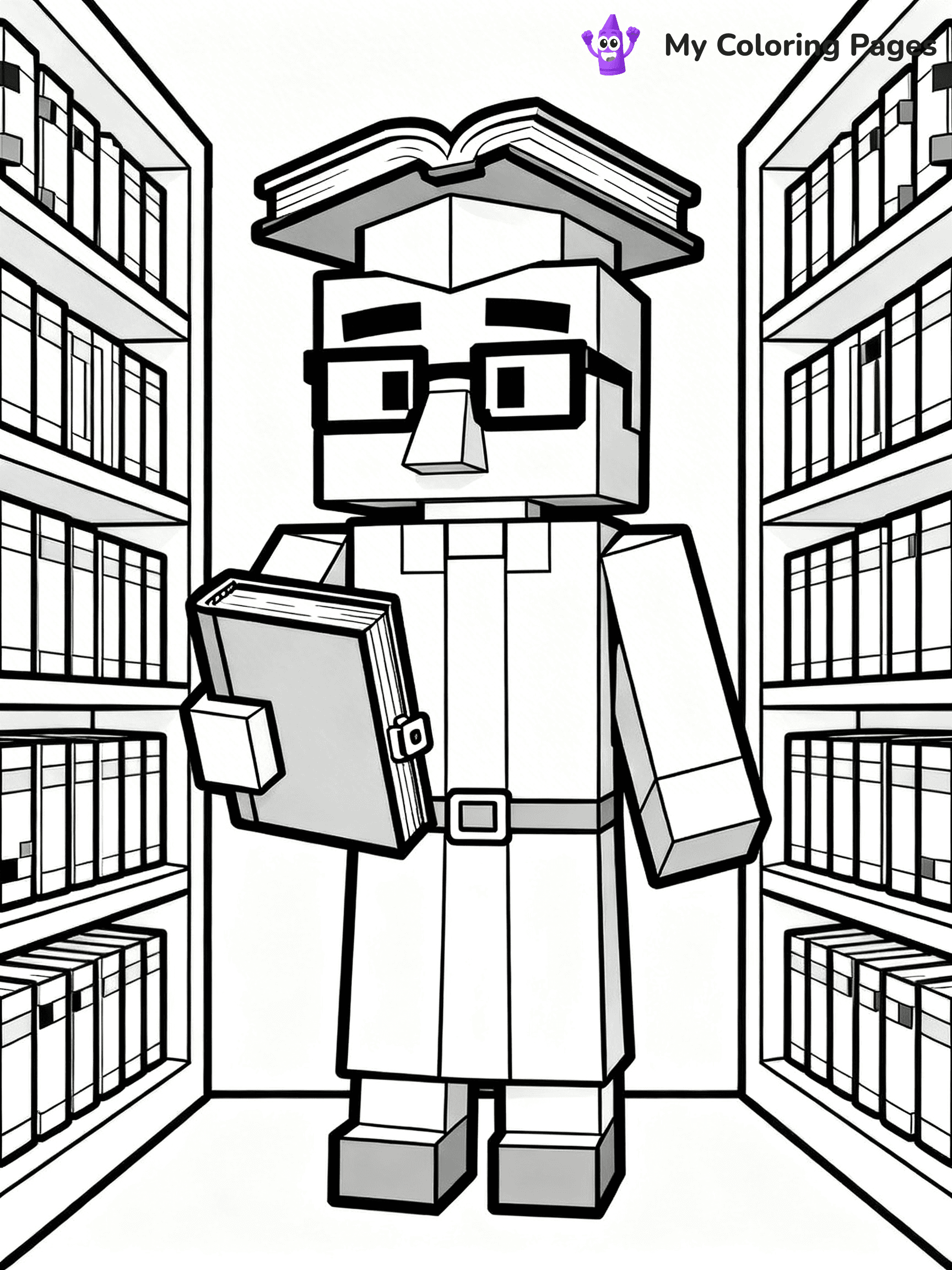 Minecraft Villager Coloring Pages - 4