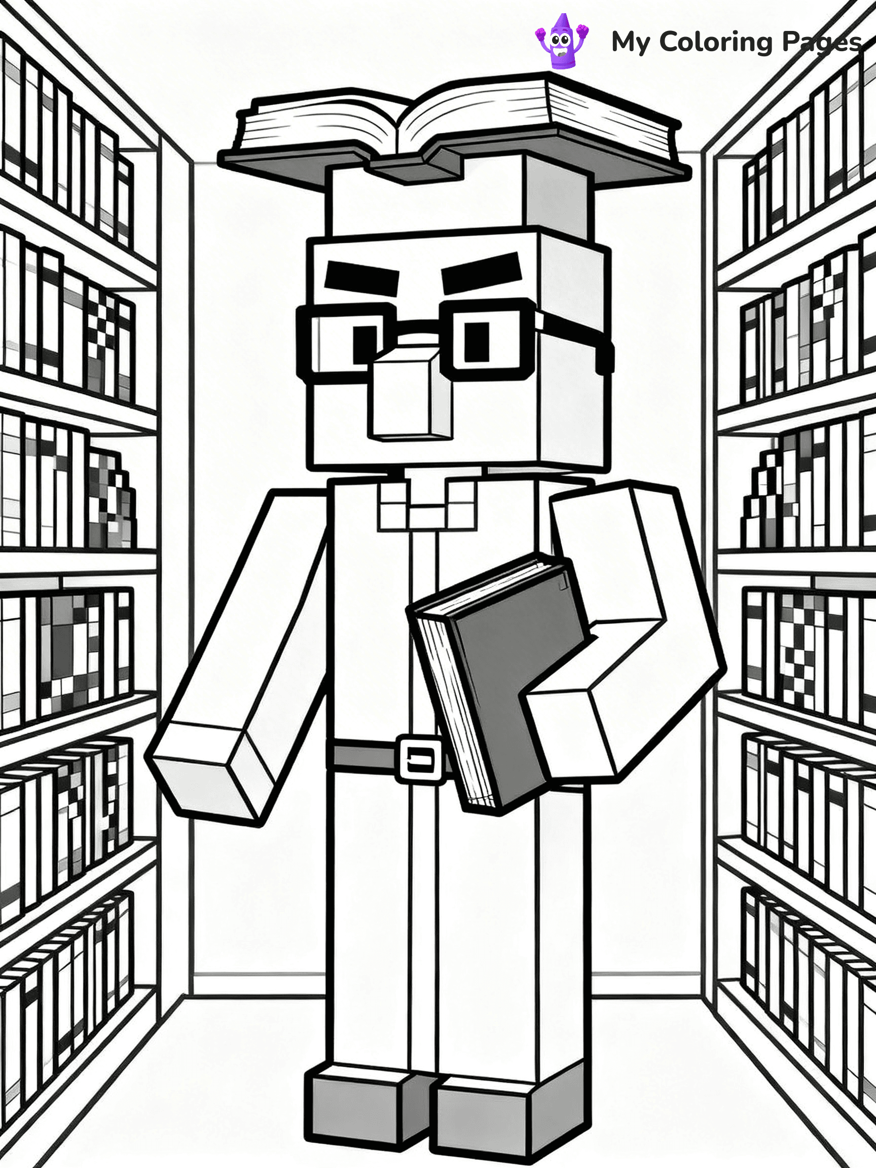 Minecraft Villager Coloring Pages - 2
