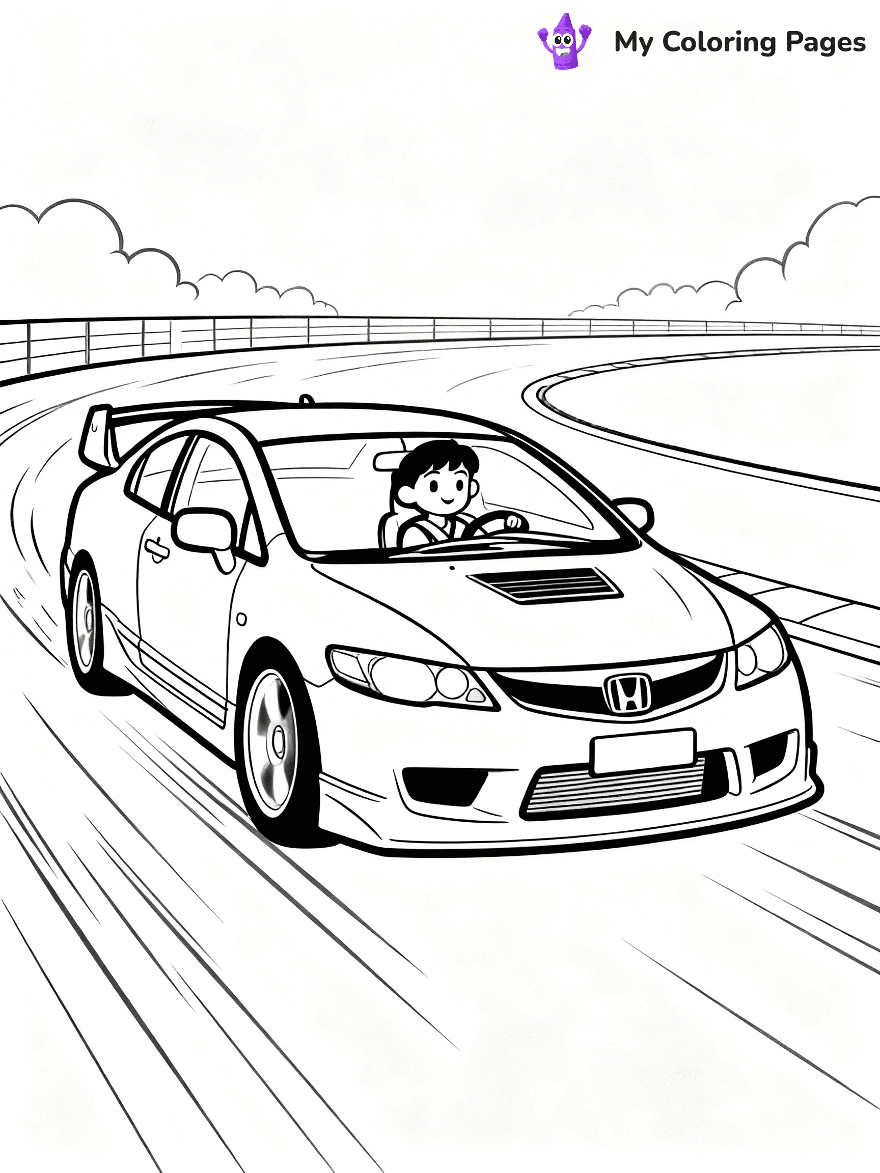 Honda Coloring Pages - 43