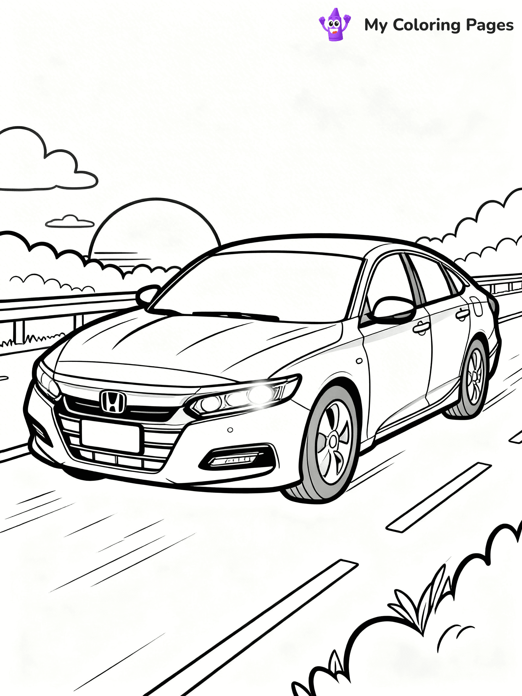 Honda Coloring Pages - 29