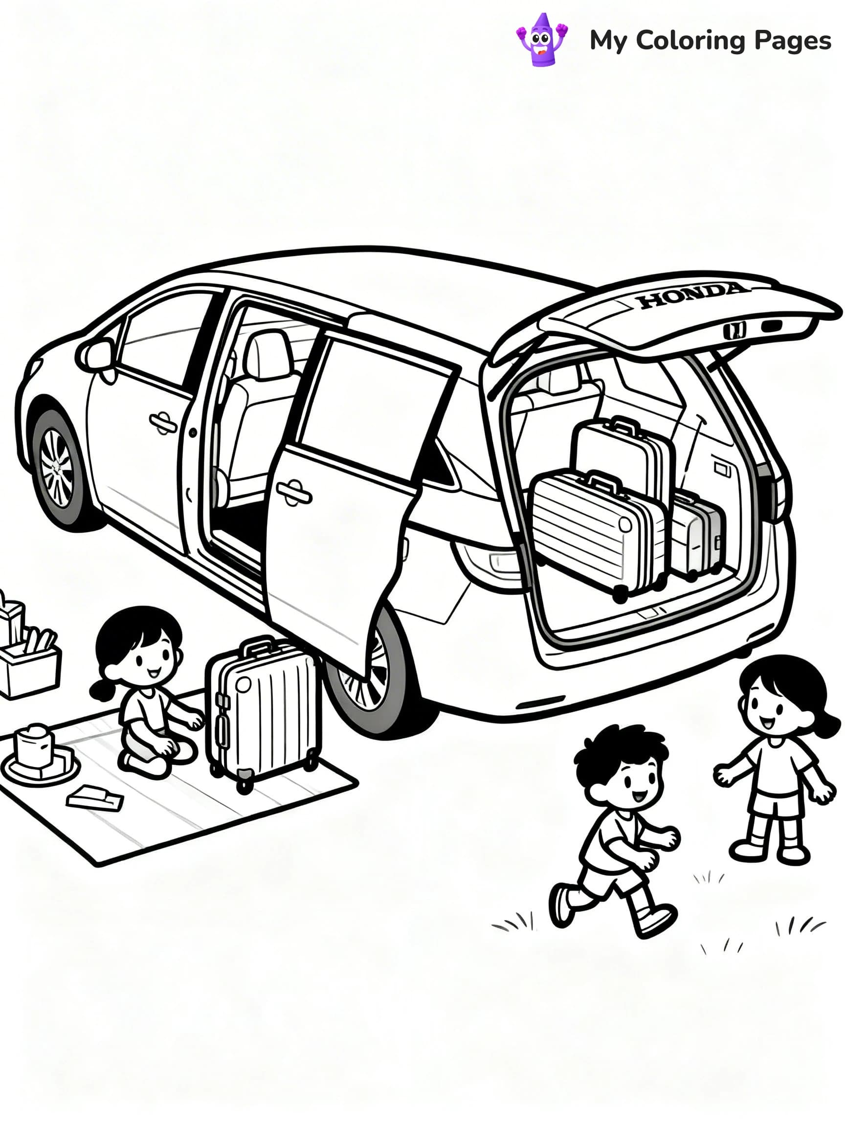 Honda Coloring Pages - 17