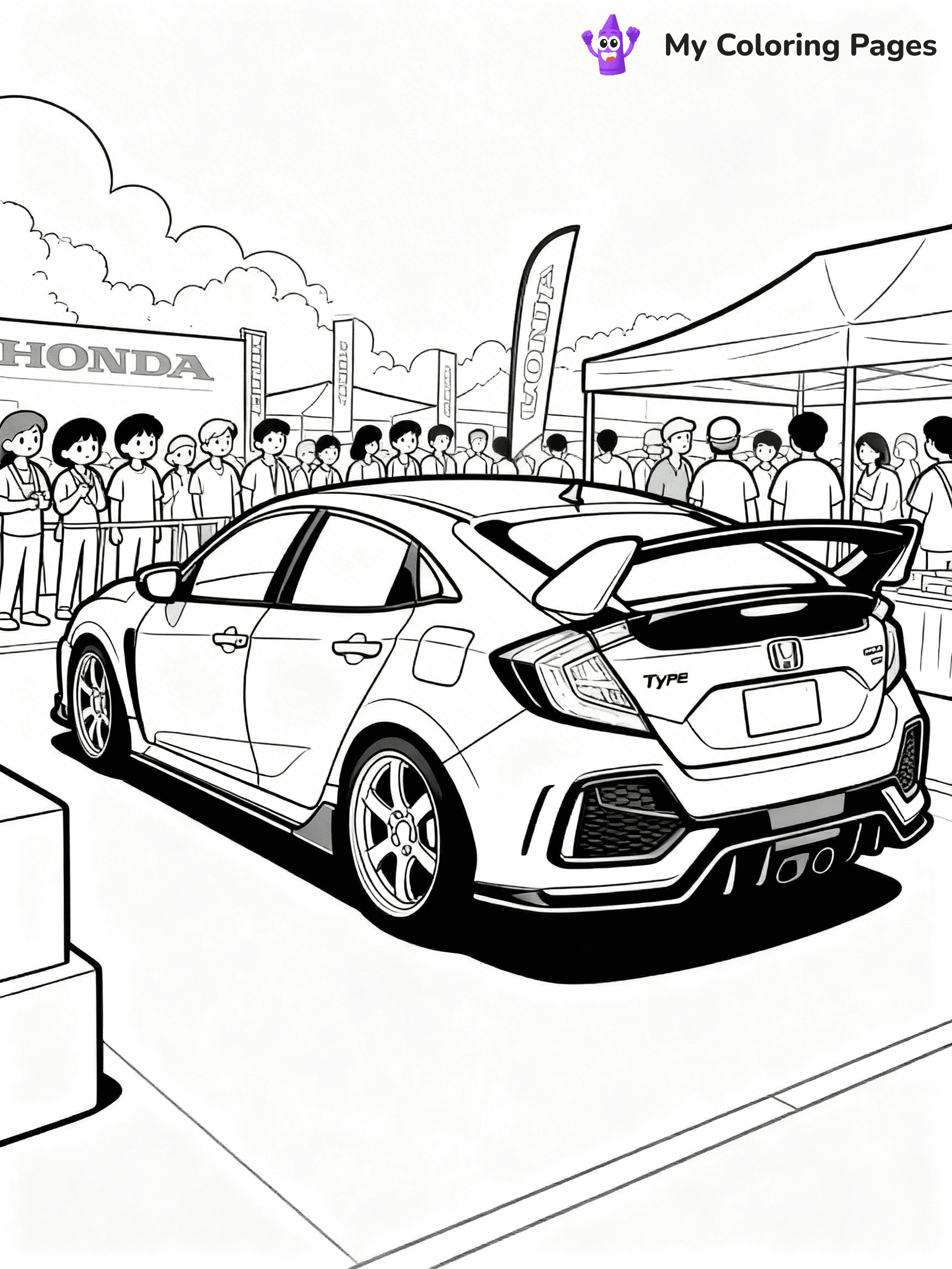 Honda Coloring Pages - 15