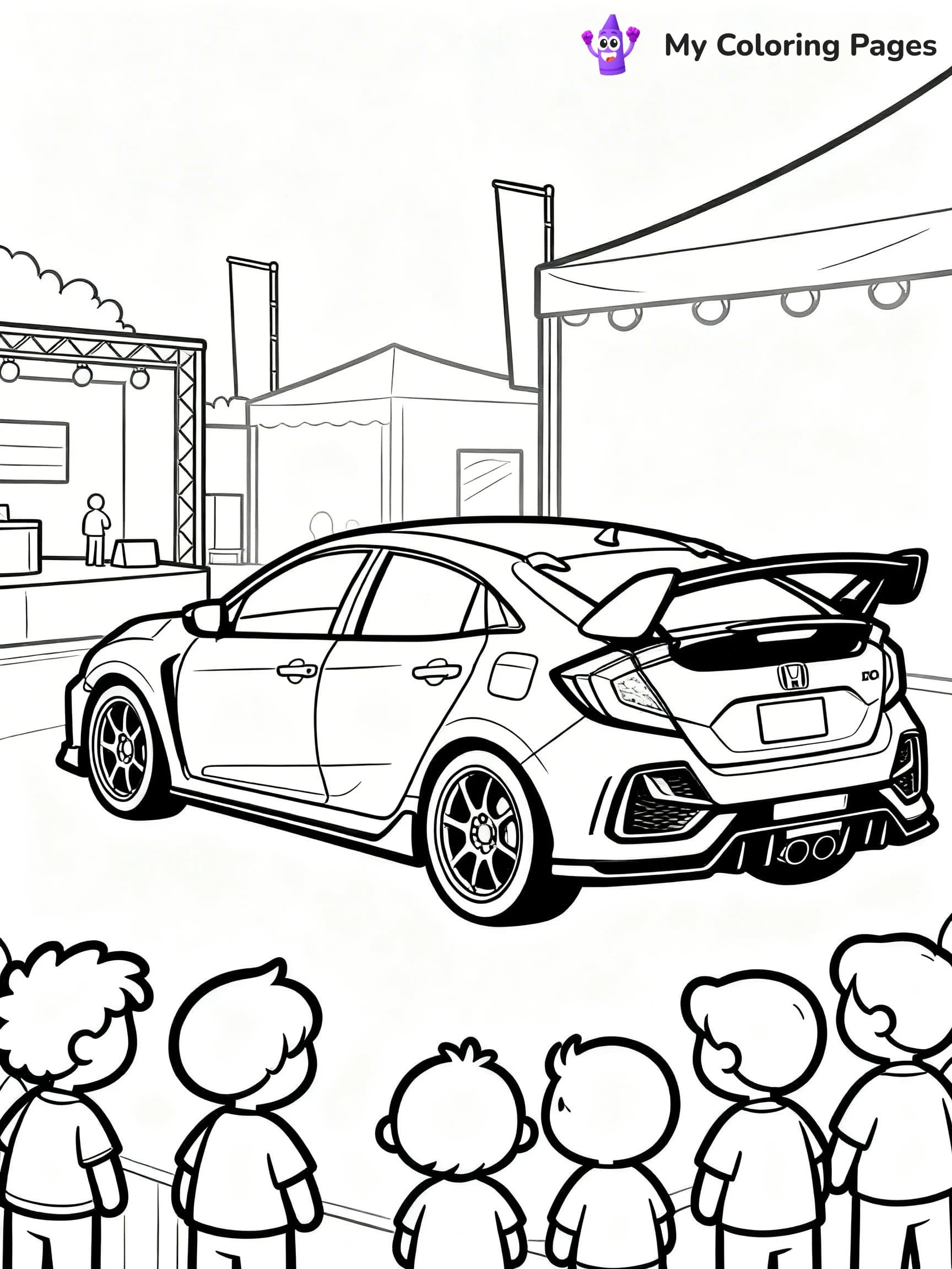 Honda Coloring Pages - 14