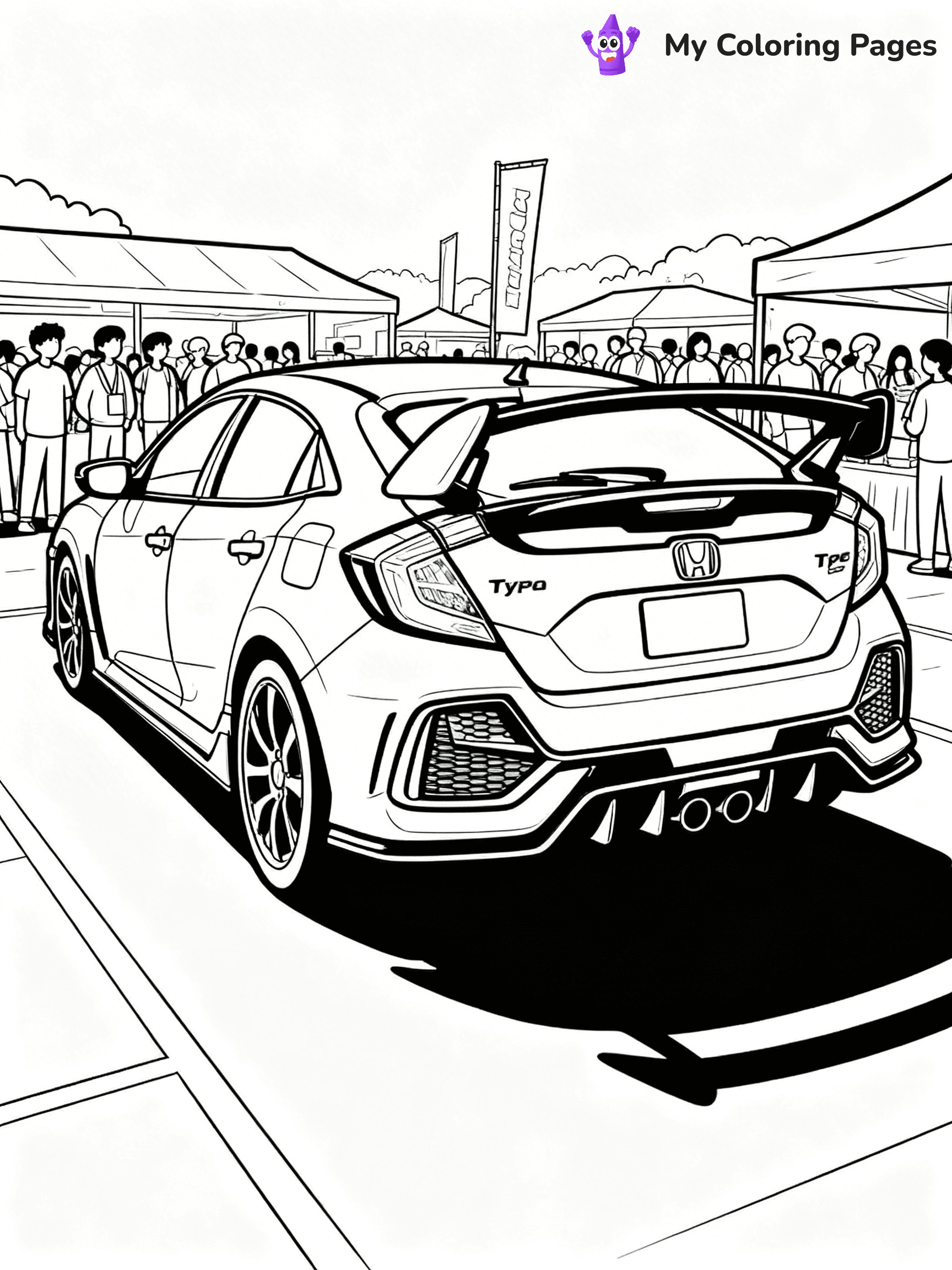 Honda Coloring Pages - 13