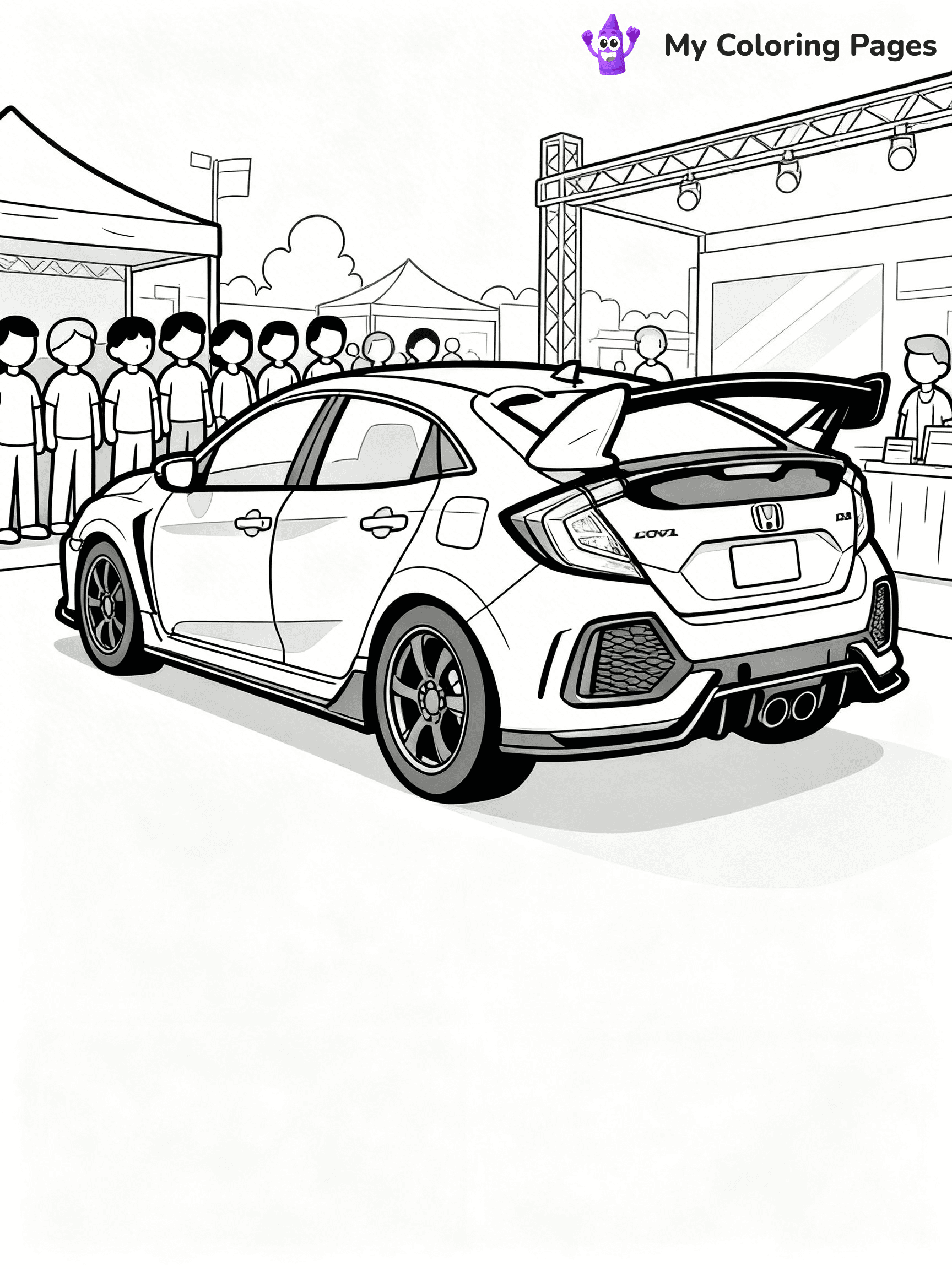 Honda Coloring Pages - 12
