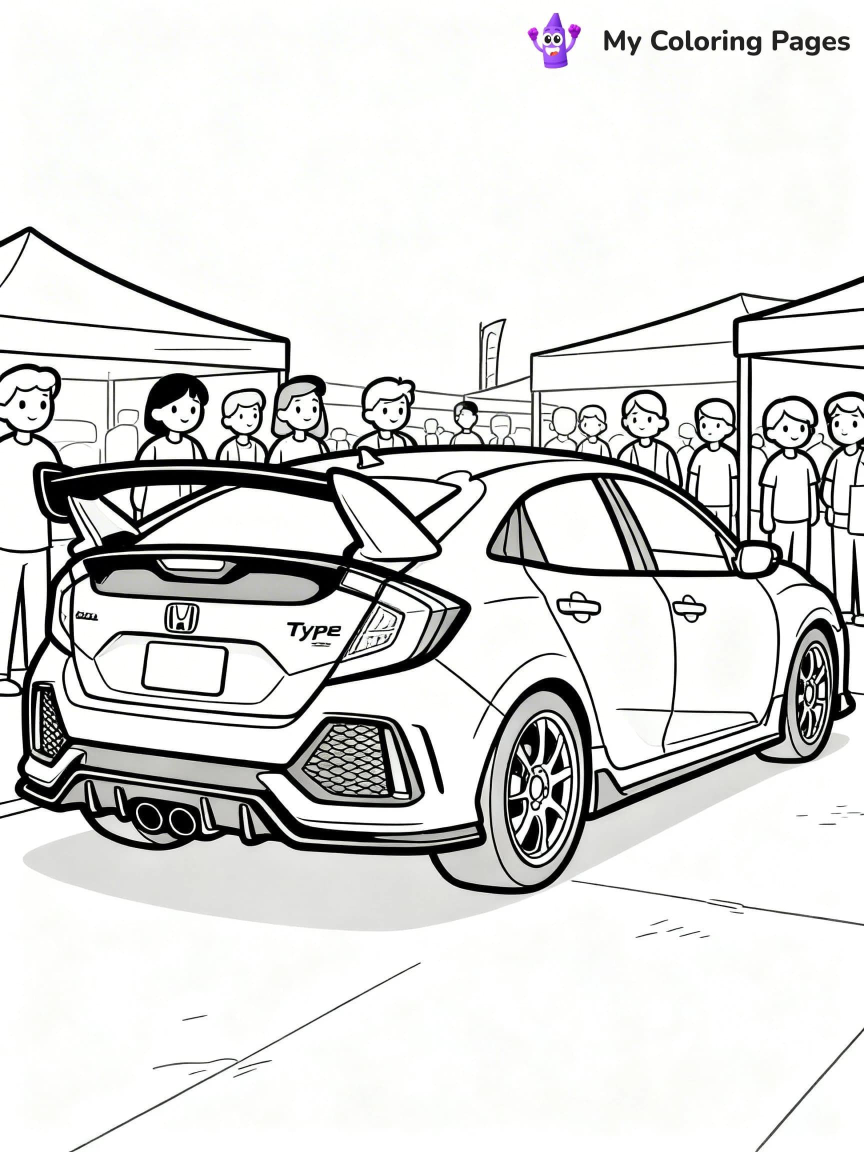 Honda Coloring Pages - 11