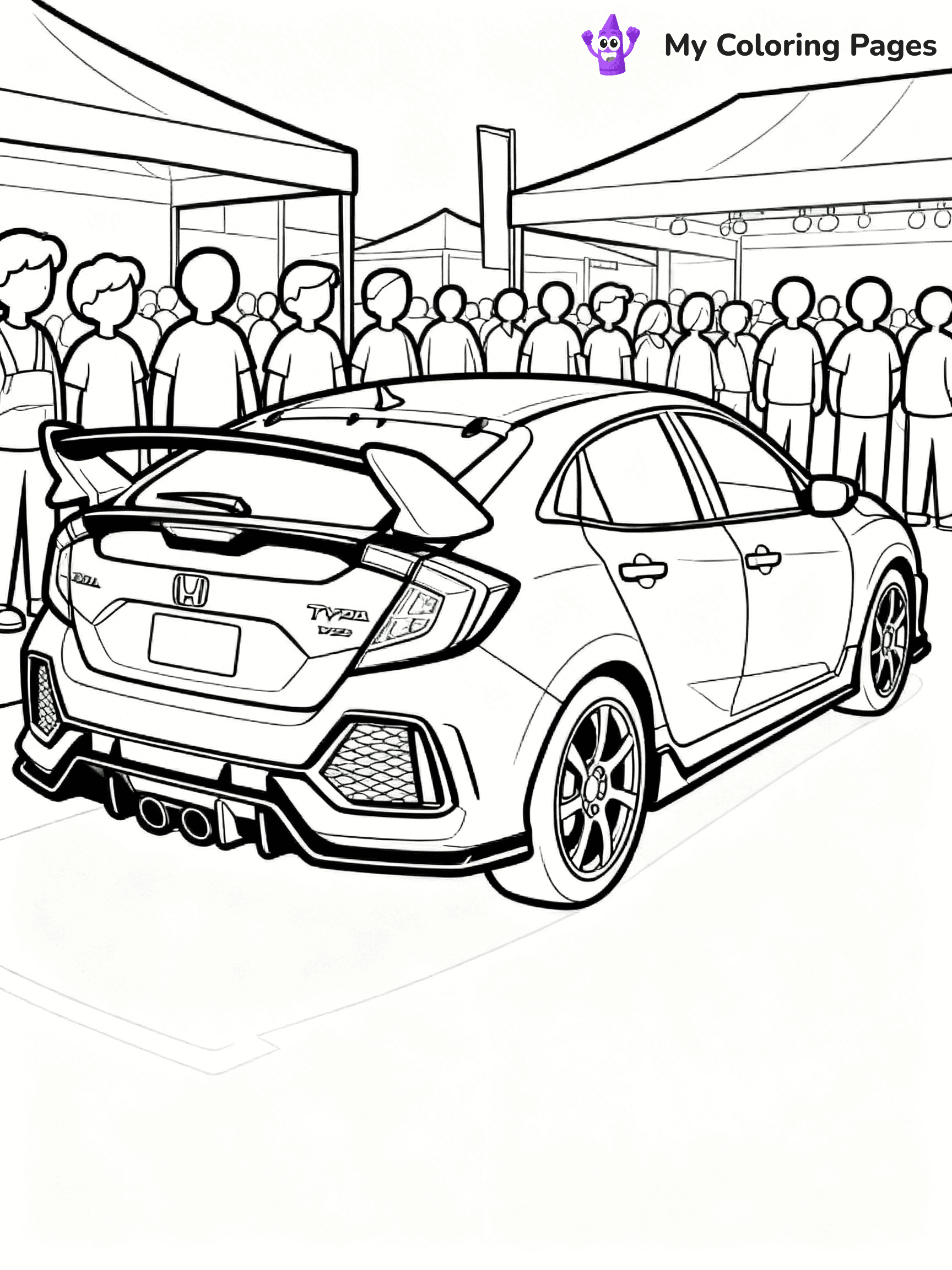 Honda Coloring Pages - 10