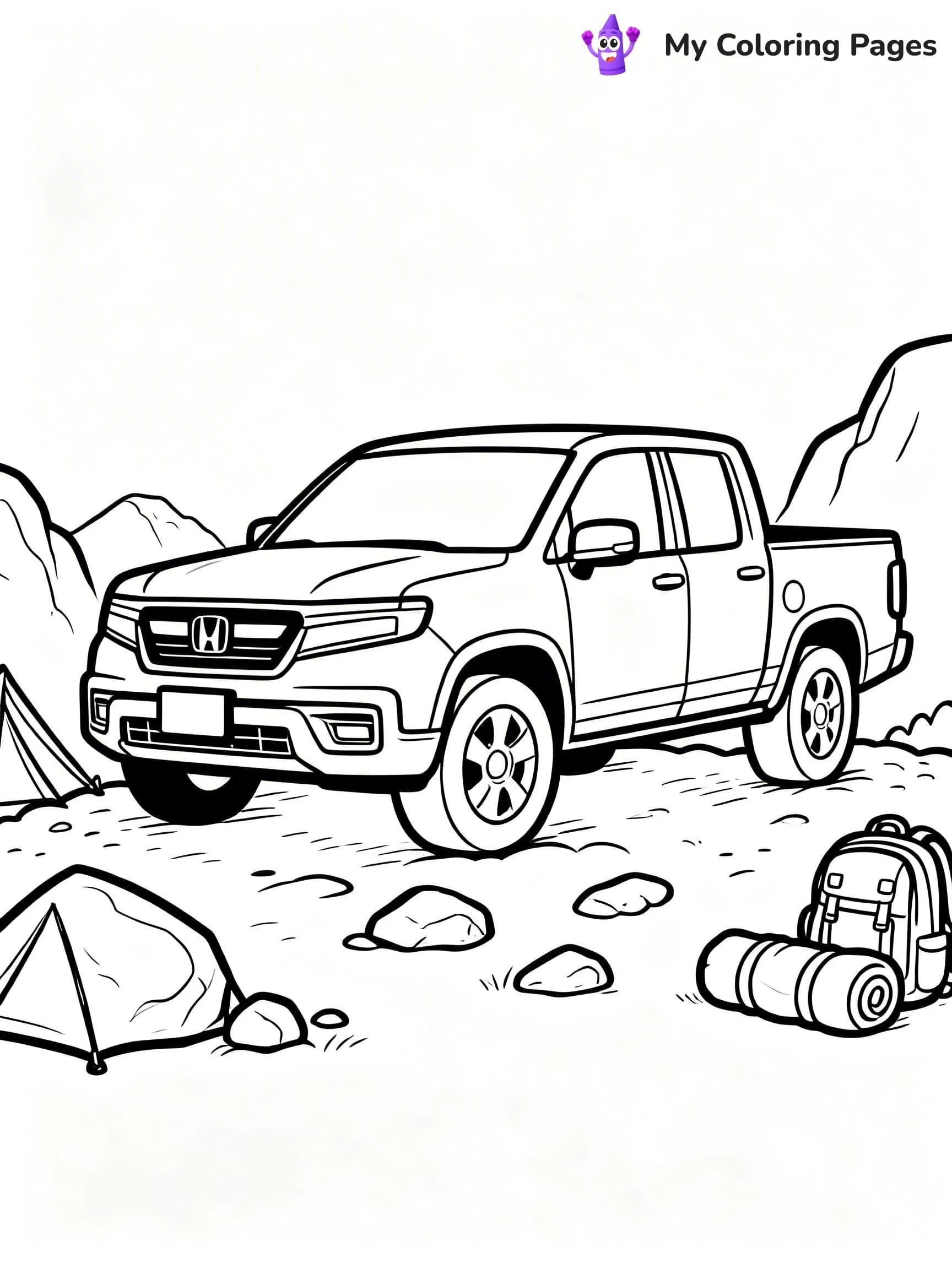 Honda Coloring Pages - 3
