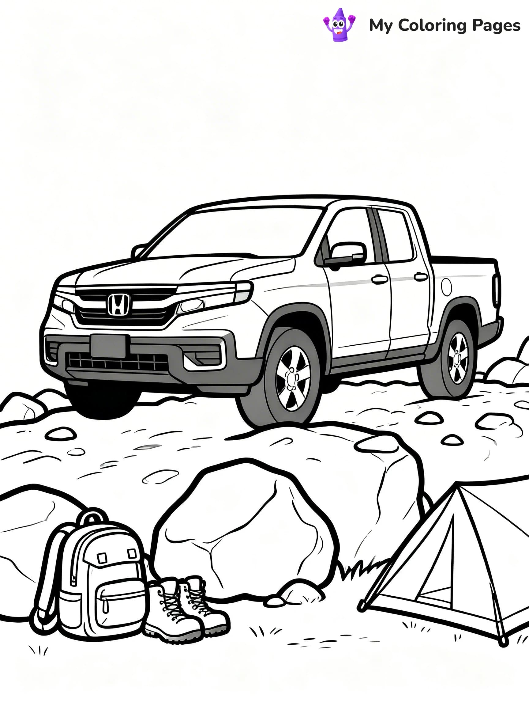 Honda Coloring Pages - 2
