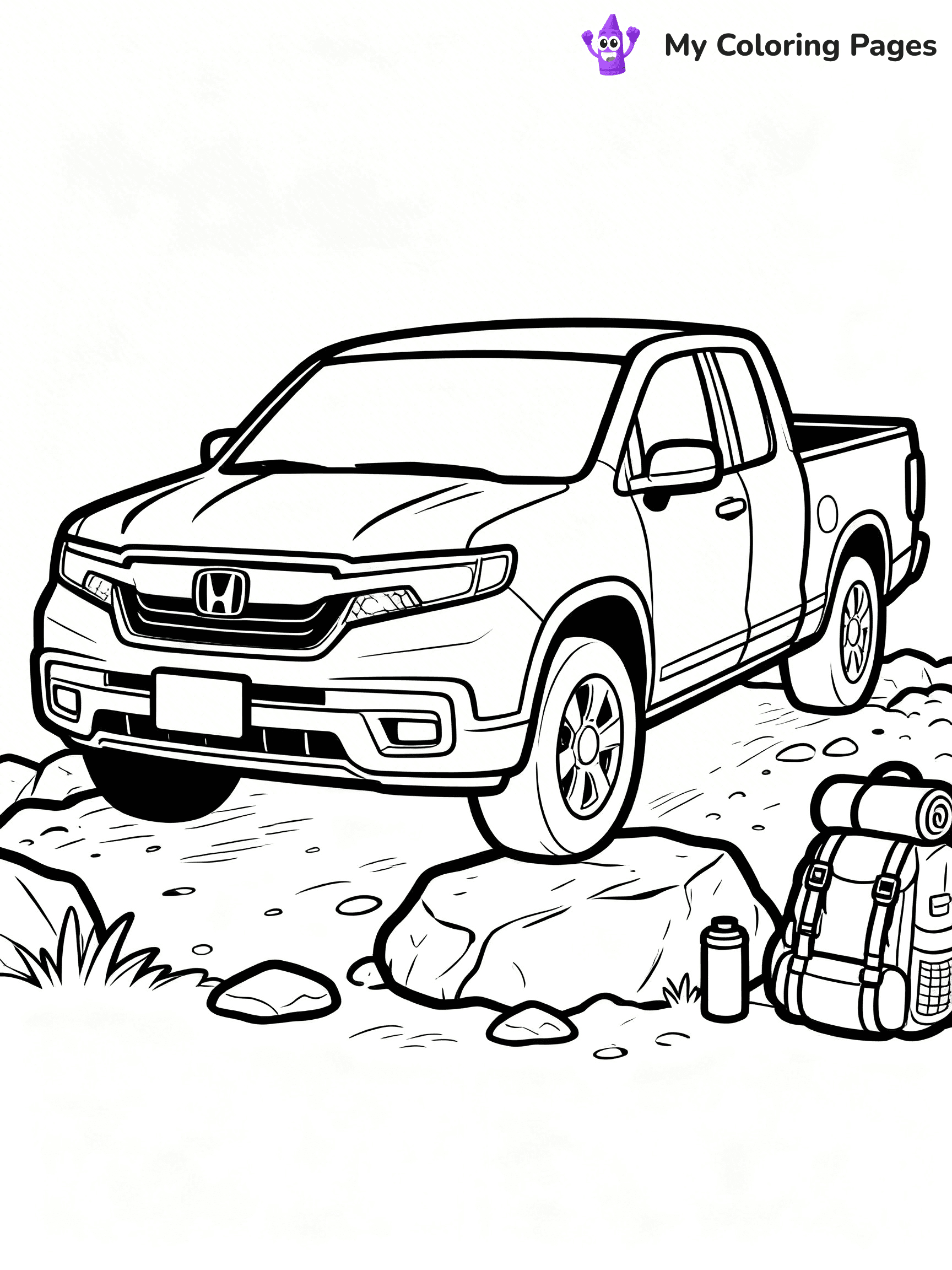 Honda Coloring Pages - 1