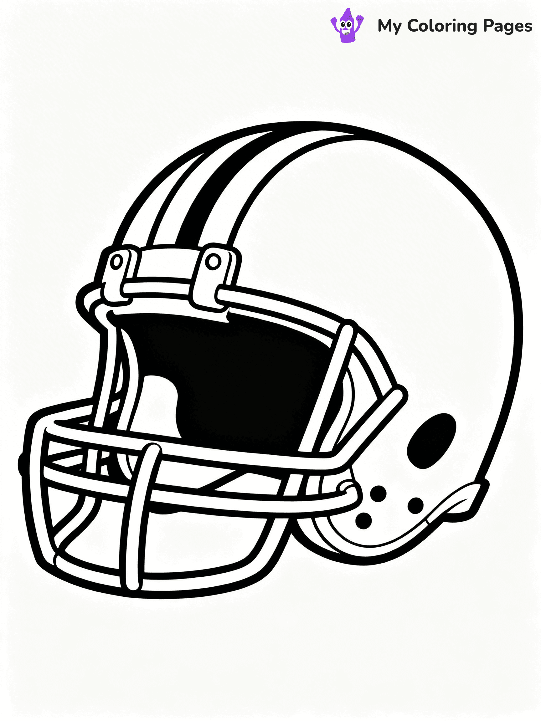 Football Helmet Coloring Pages - 47