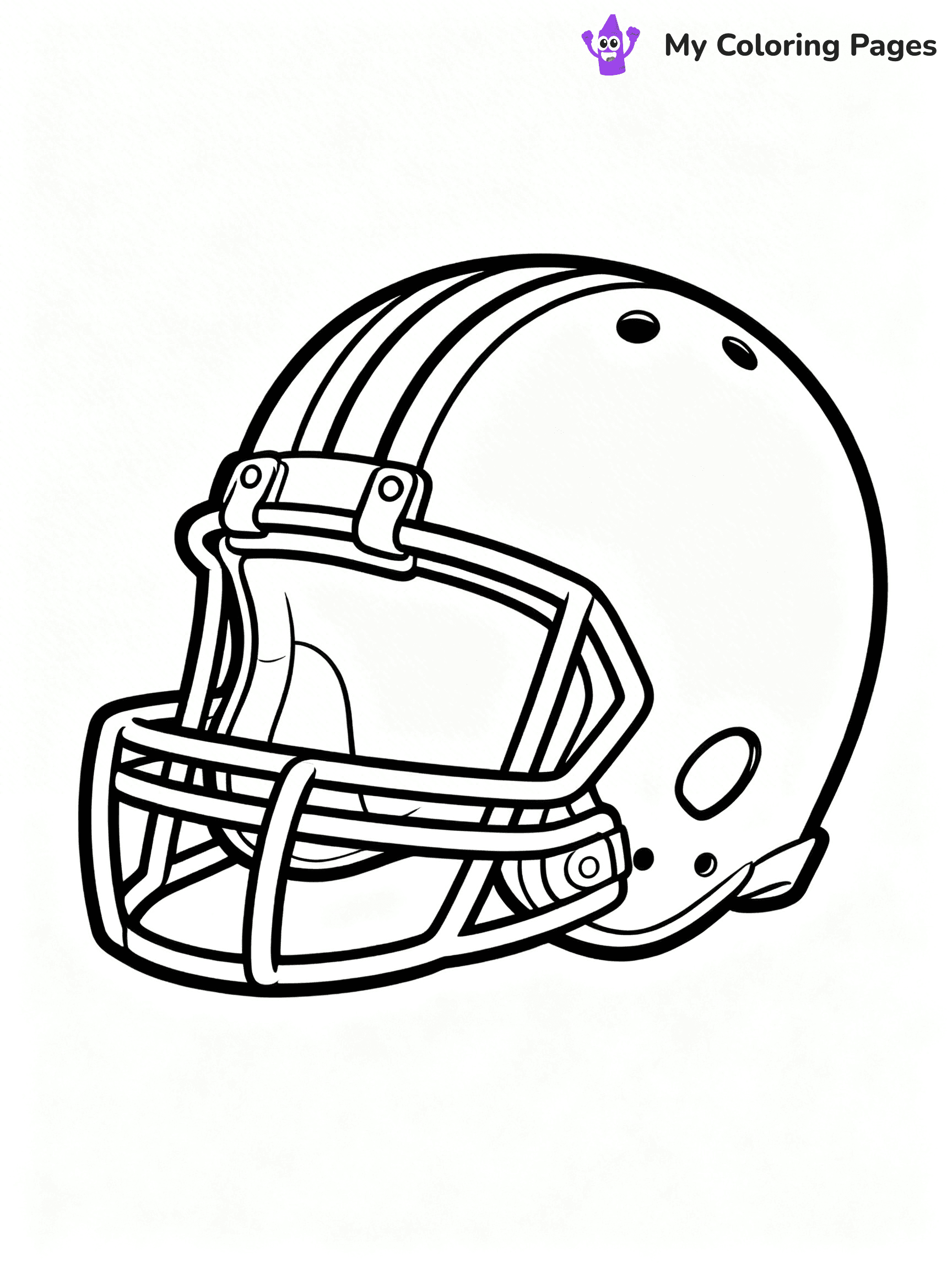 Football Helmet Coloring Pages - 46
