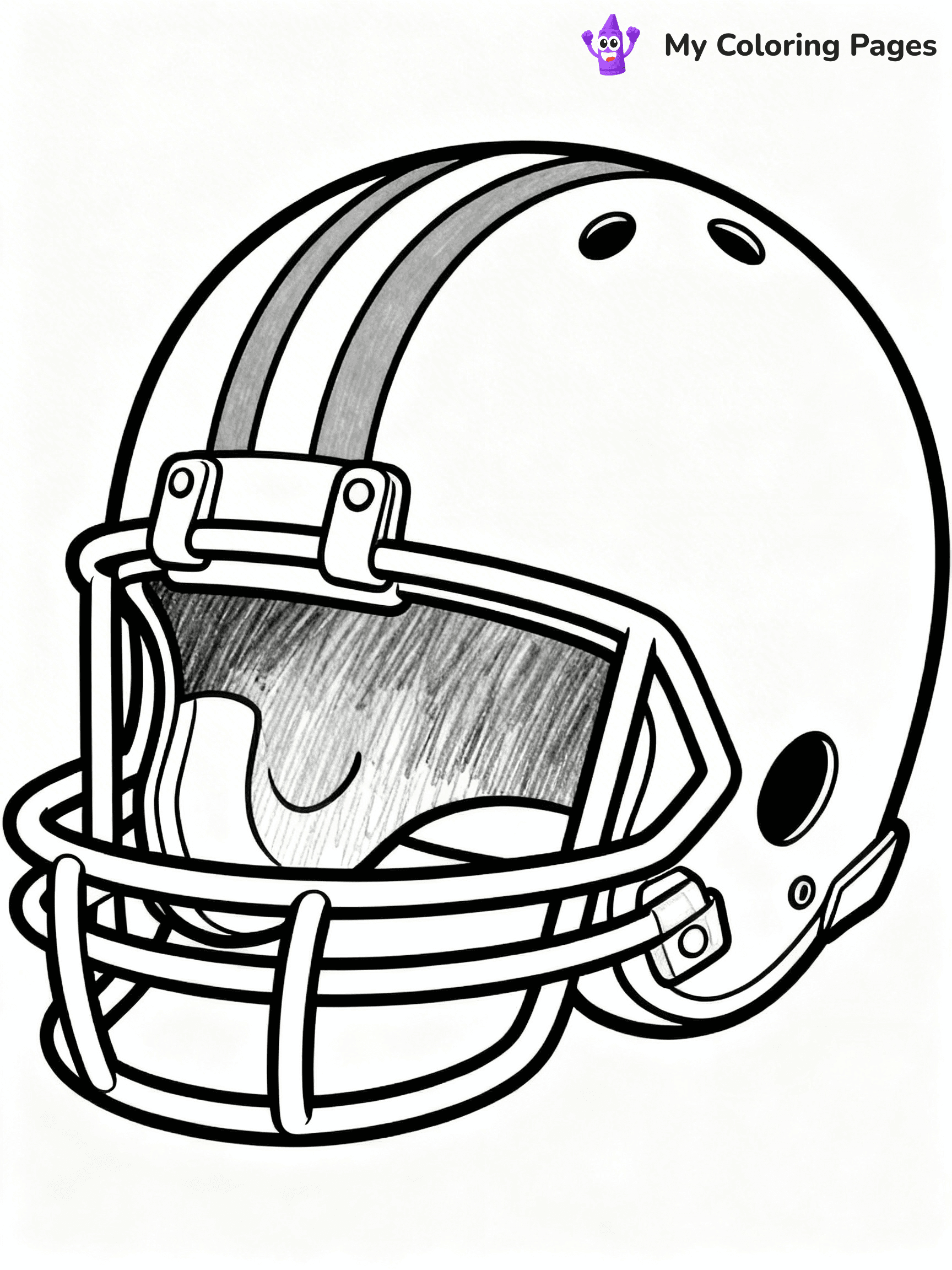 Football Helmet Coloring Pages - 44