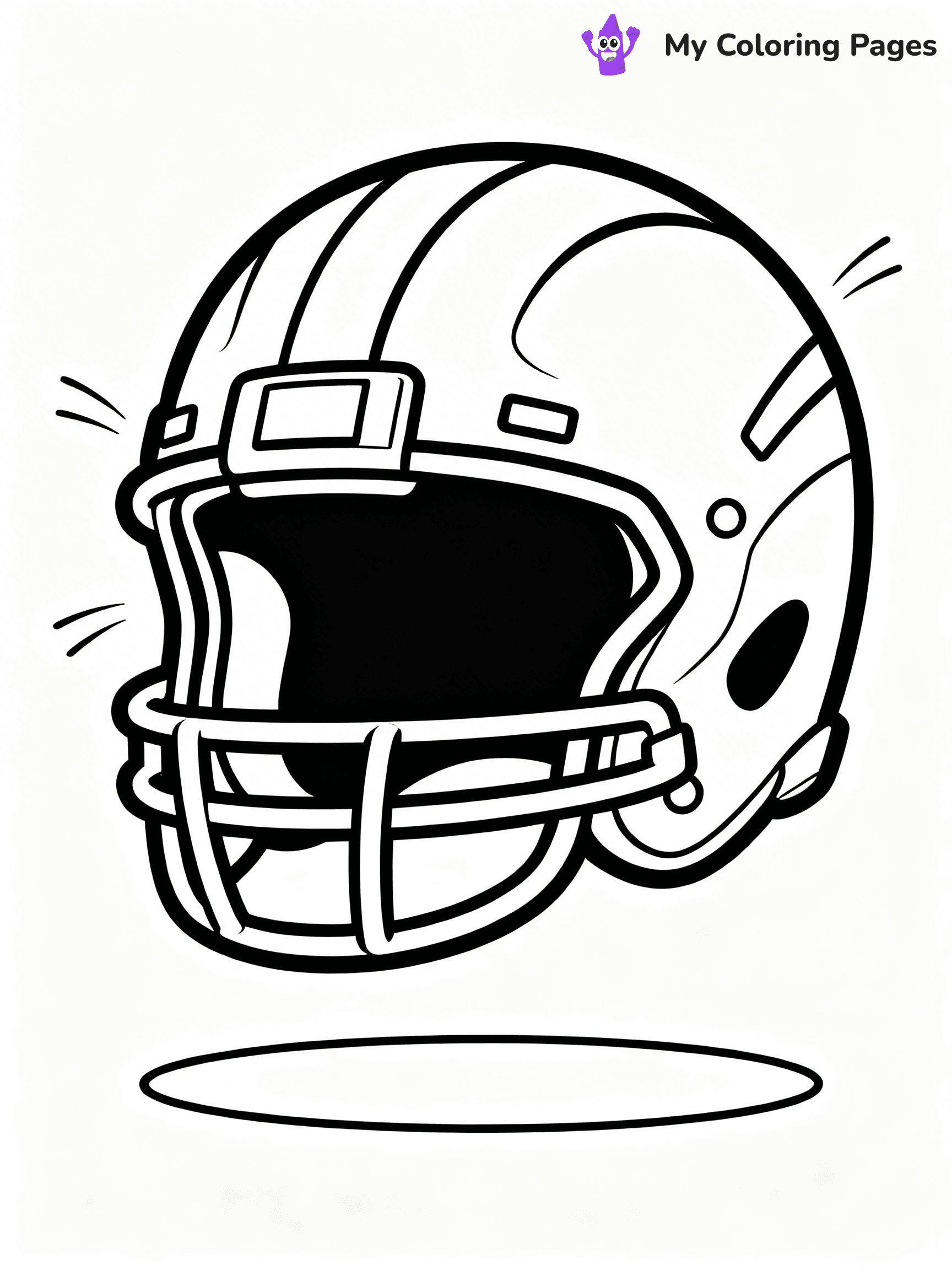 Football Helmet Coloring Pages - 43