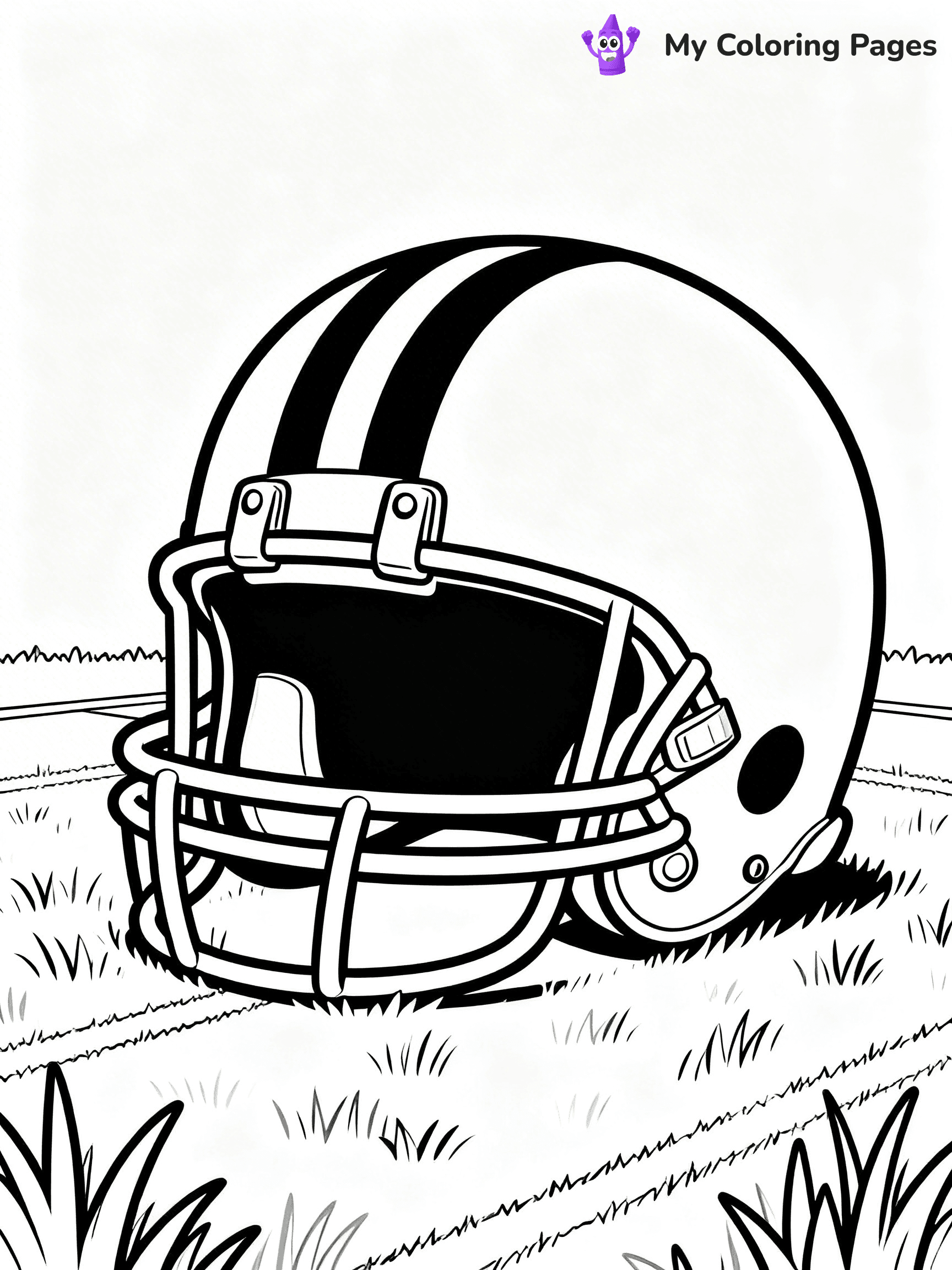 Football Helmet Coloring Pages - 35