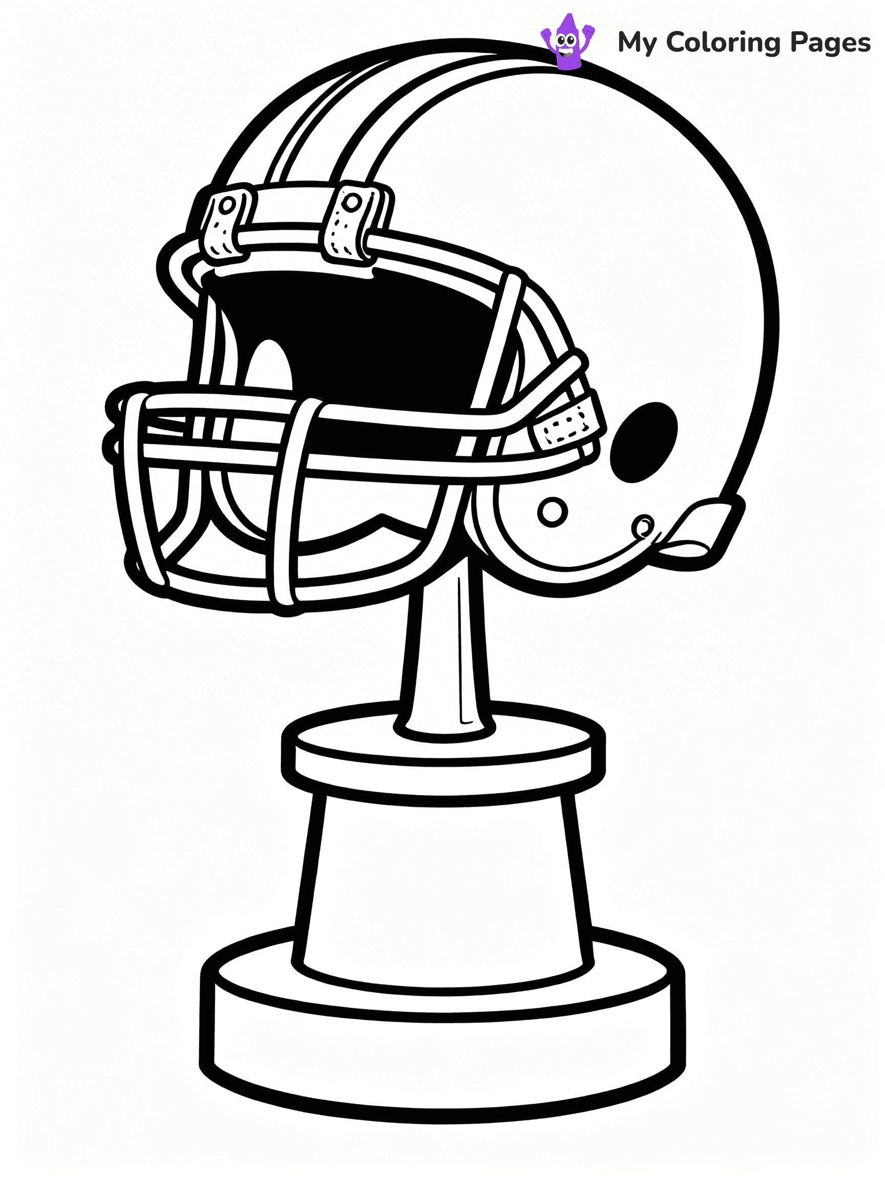 Football Helmet Coloring Pages - 34